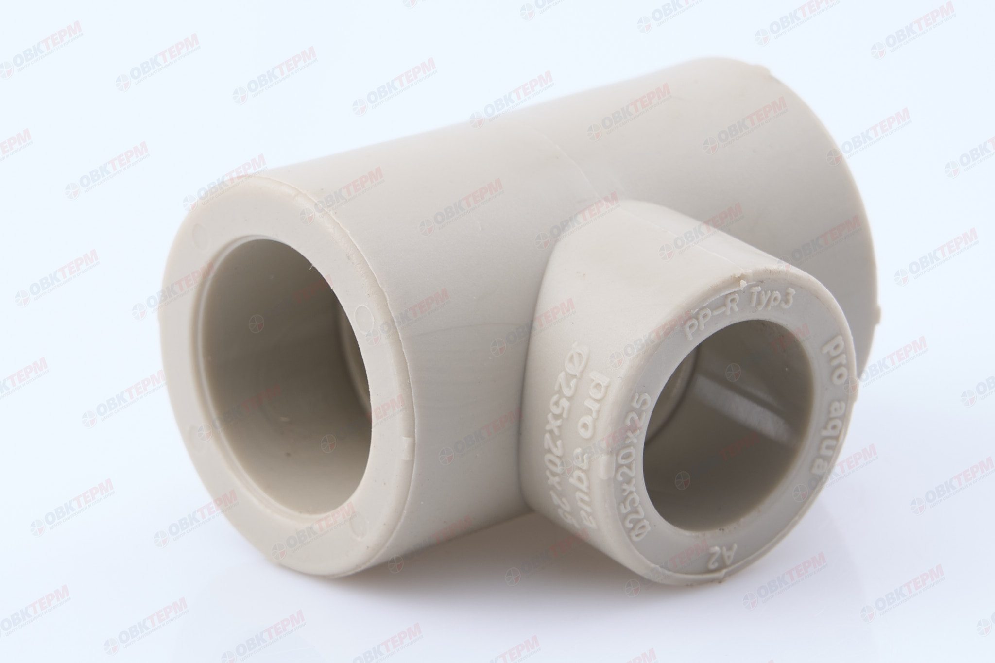 Тройник  25*20*25   СЕРЫЙ   (PRO AQUA)    (150/25) - Изображение №1