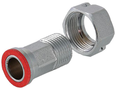 Полусгон с накидной гайкой   3/4"Н - 1"В  (Valtec)    (10уп/70ящ) - Изображение №2