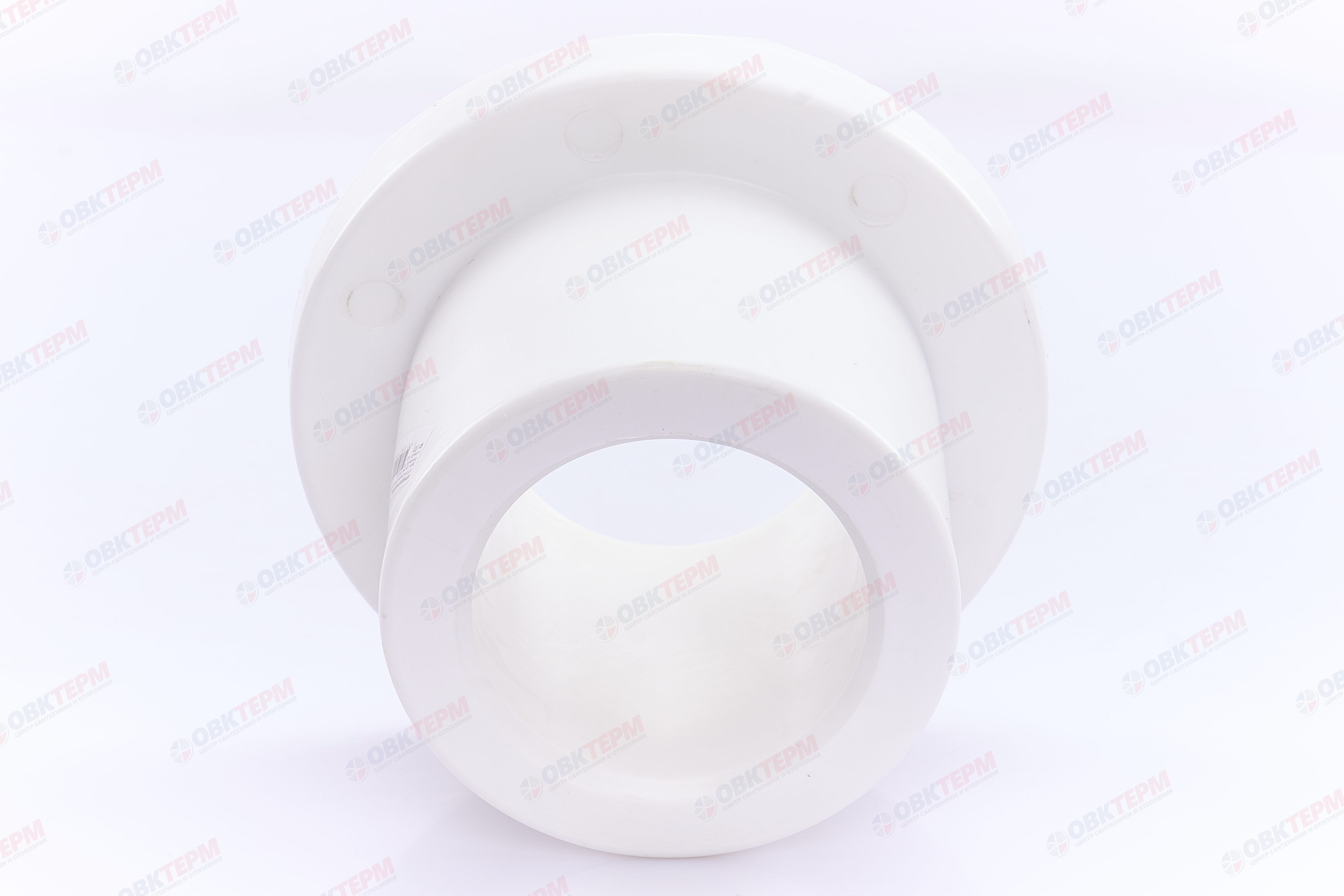 Бурт под стальной фланец 110   БЕЛЫЙ PP-R    (RTP)    (12/1) - миниатюра №2