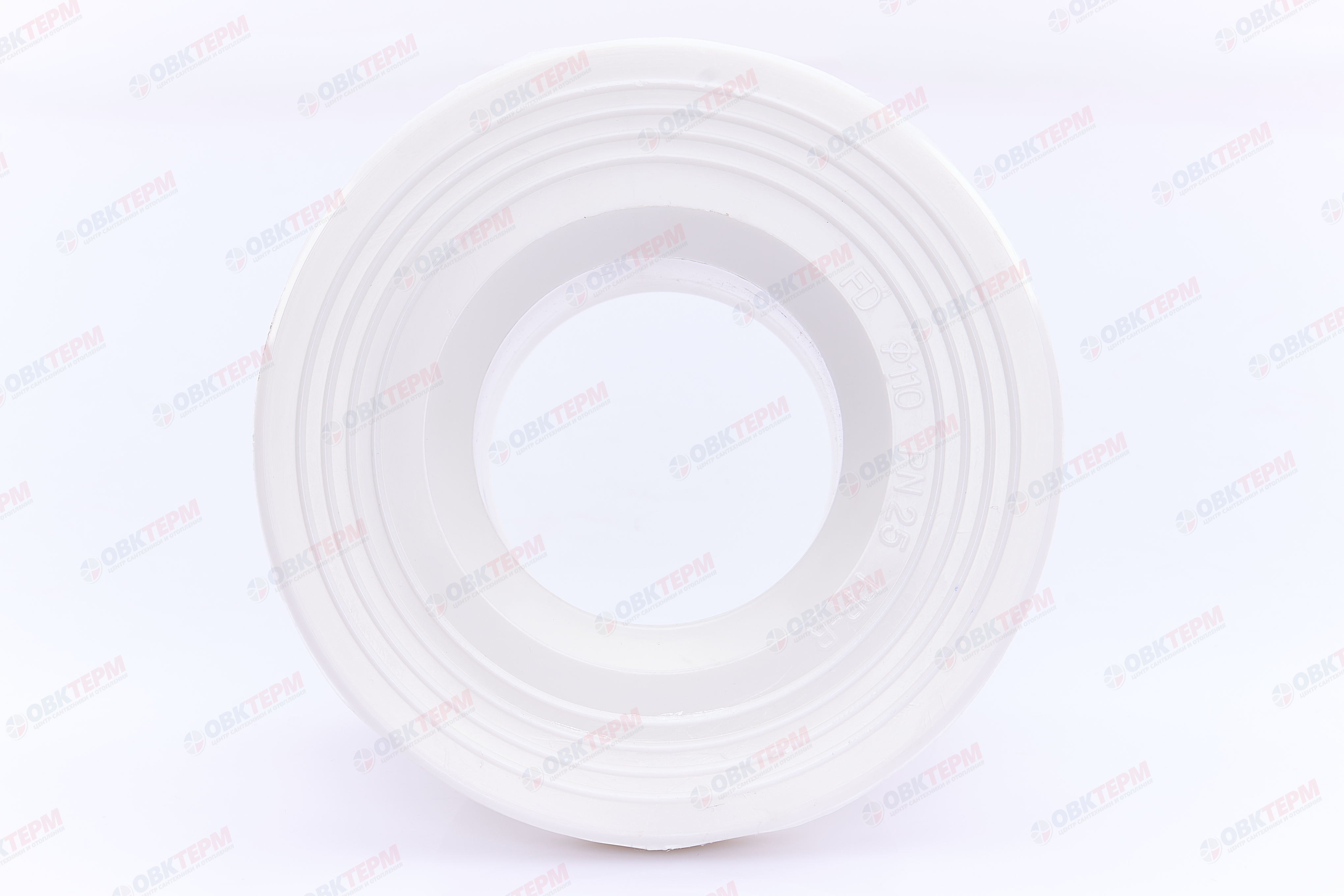 Бурт под стальной фланец 110   БЕЛЫЙ PP-R    (RTP)    (12/1) - миниатюра №4