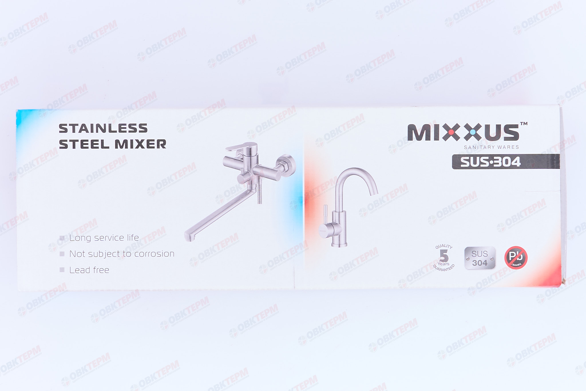 Смеситель д/ванны нерж/сталь MIXXUS DVE-006-A (EURO) (12 шт/ящ) - Изображение №5