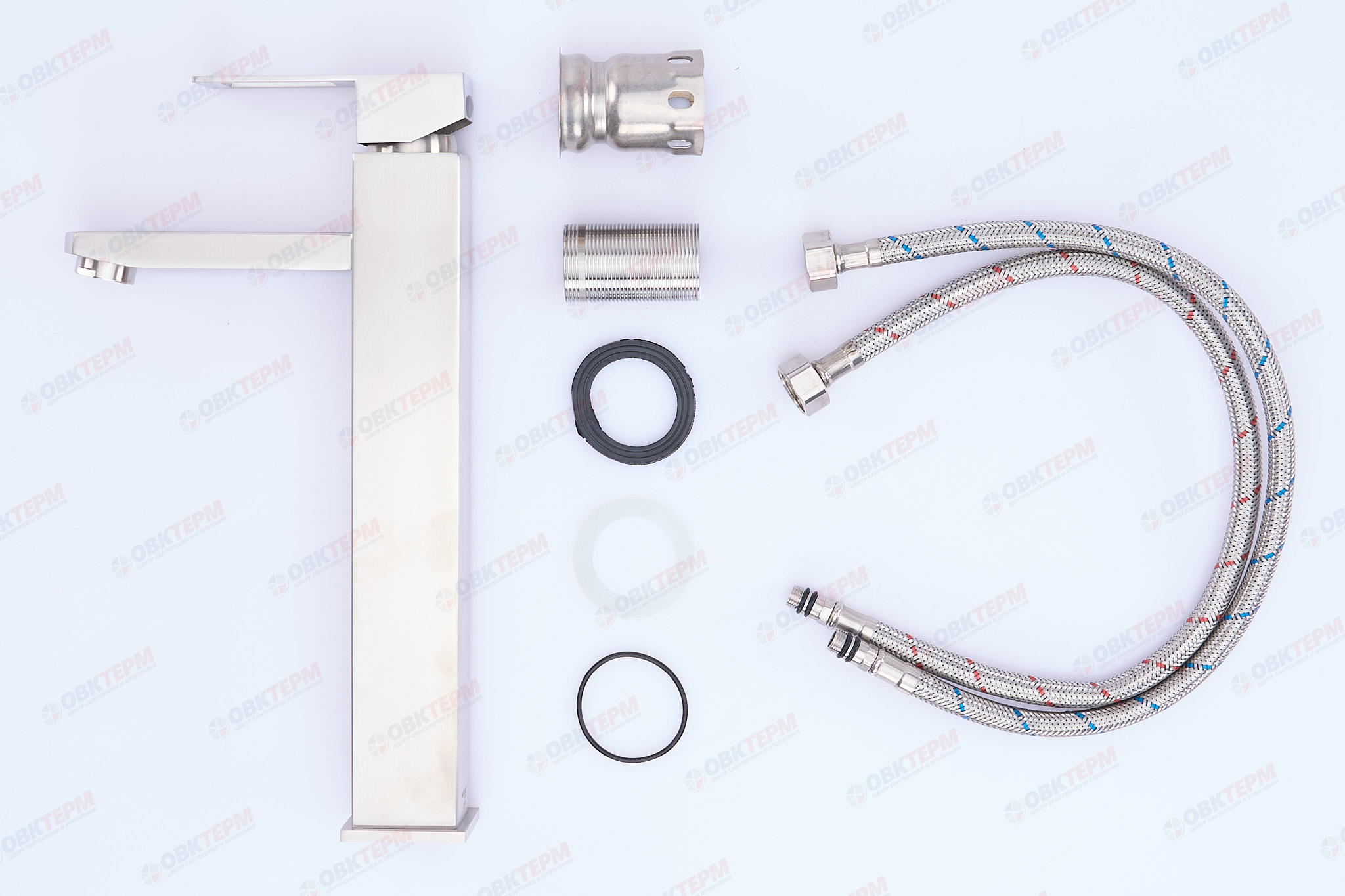 Смеситель д/умывальника нерж/сталь MIXXUS FIT-001 HIGH (10 шт/ящ) - Изображение №5