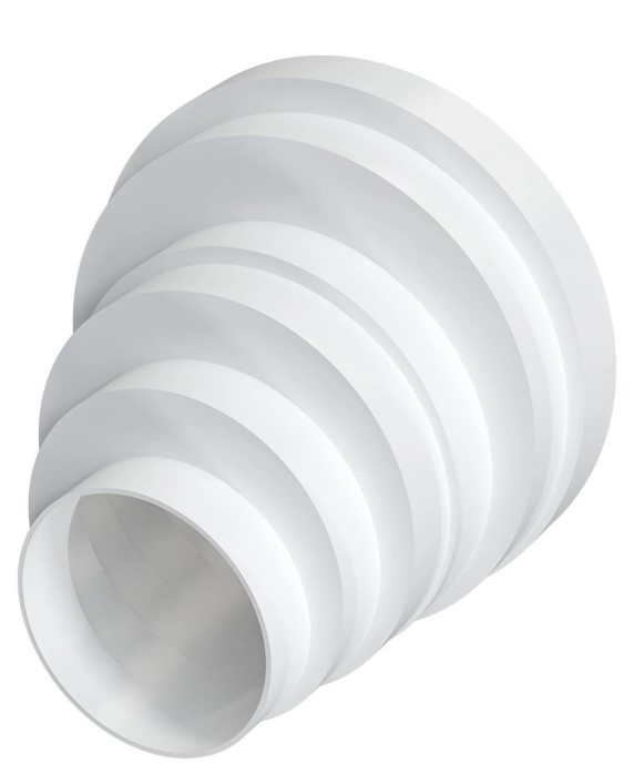 Соединитель воздуховодов (редуктор) круглый ПУ d80-160 эксцентриковый Эра - Изображение №2