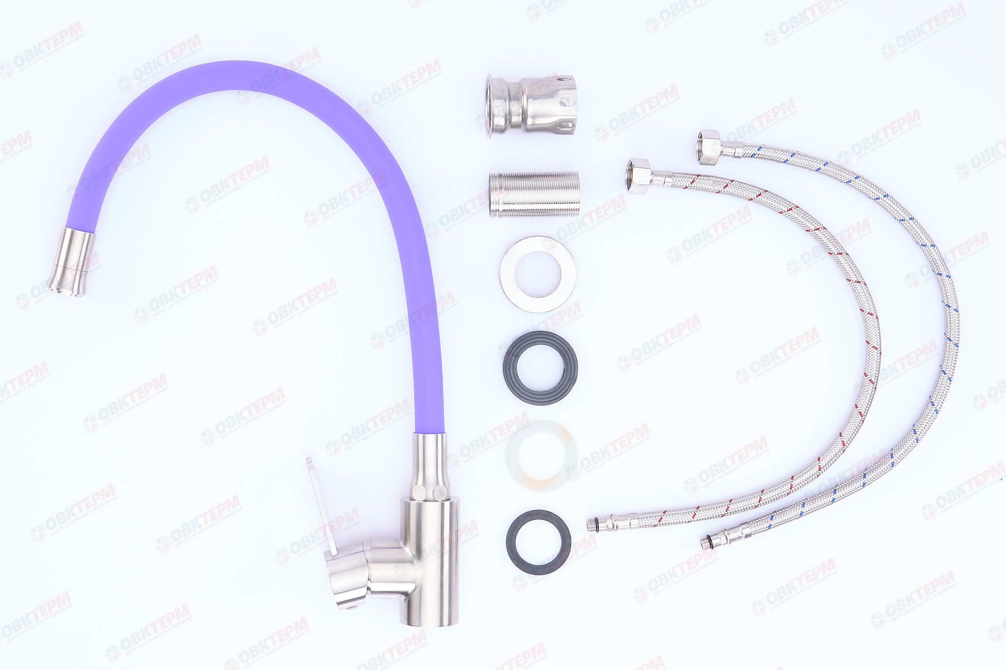 Смеситель д/кухни нерж/сталь REFLECTOR ZERIX TOR-011 (ФИОЛЕТОВЫЙ)  10 шт/ящ - миниатюра №2