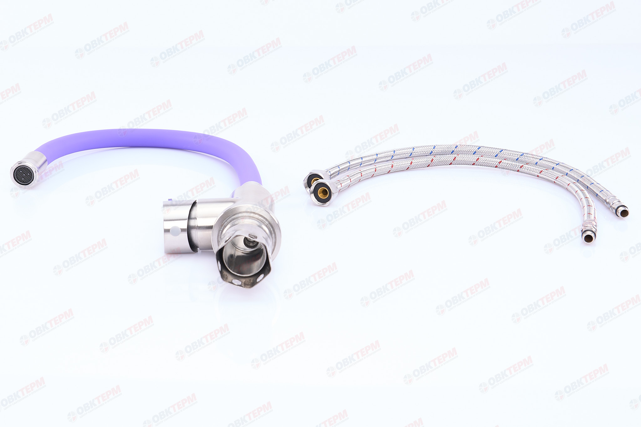 Смеситель д/кухни нерж/сталь REFLECTOR ZERIX TOR-011 (ФИОЛЕТОВЫЙ)  10 шт/ящ - миниатюра №3