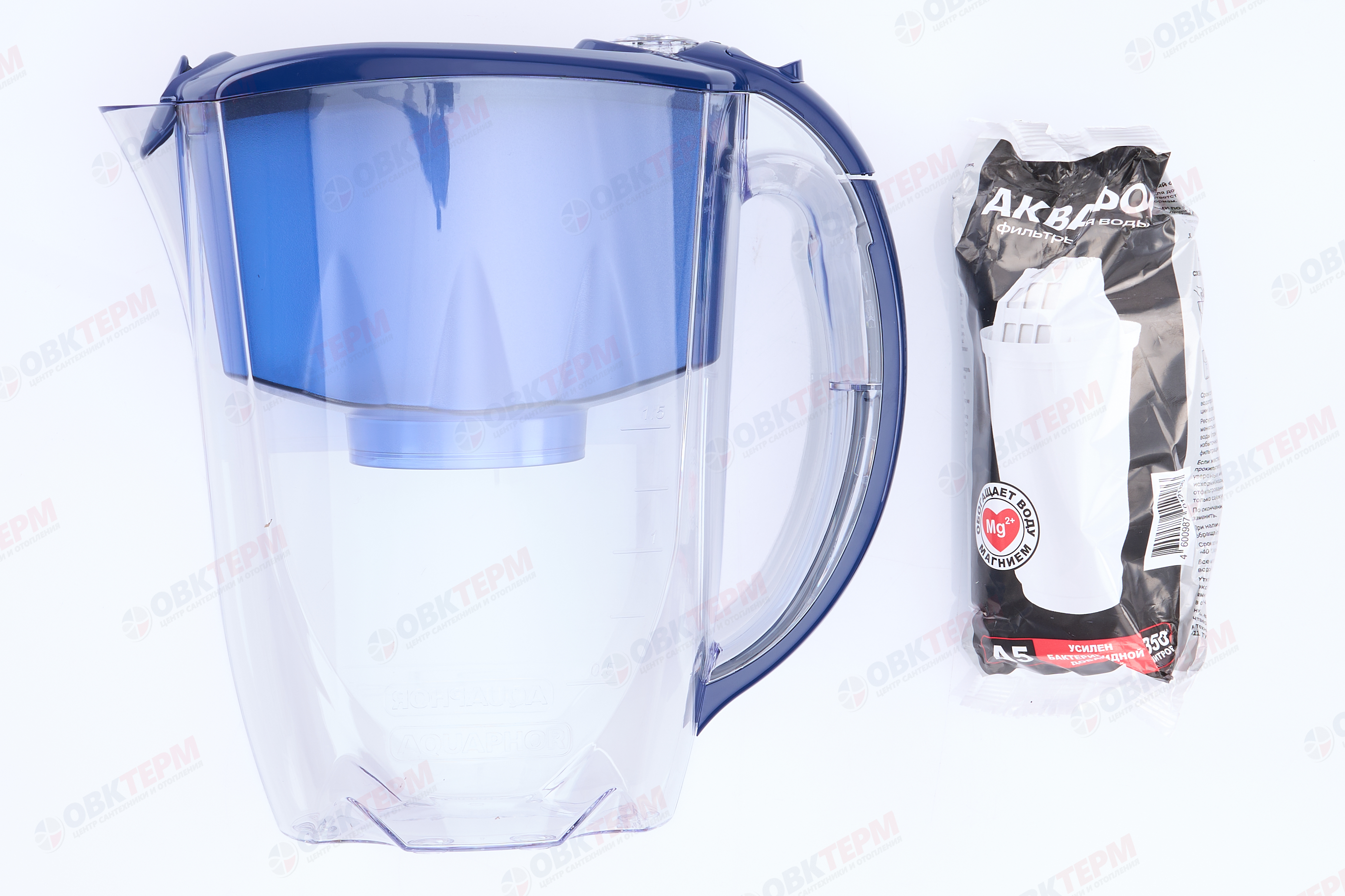 Аквафор     Кувшин Престиж   2,8л синий - миниатюра №7
