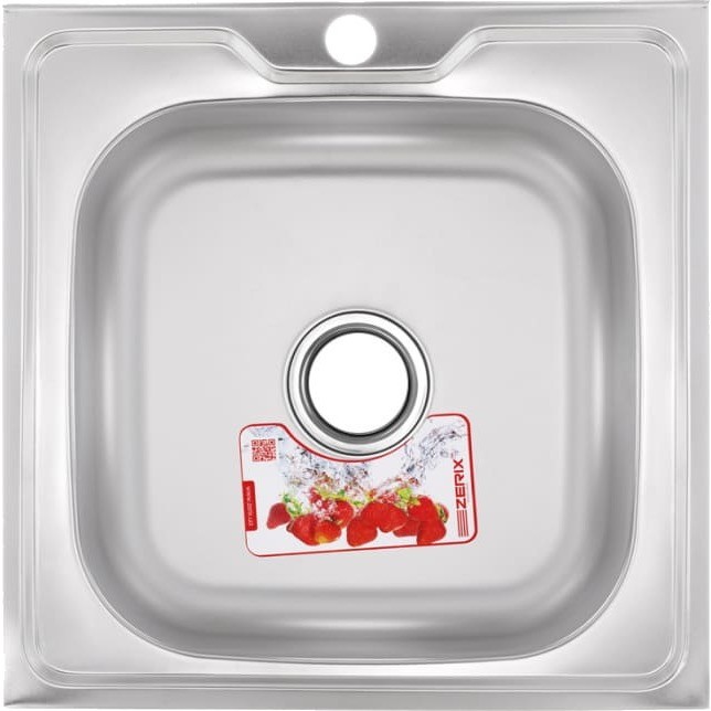 ZERIX мойка Z5050-06-160MD (micro decor) НАКЛАДНАЯ \ с сифоном (10шт/ящ) - изображение №1