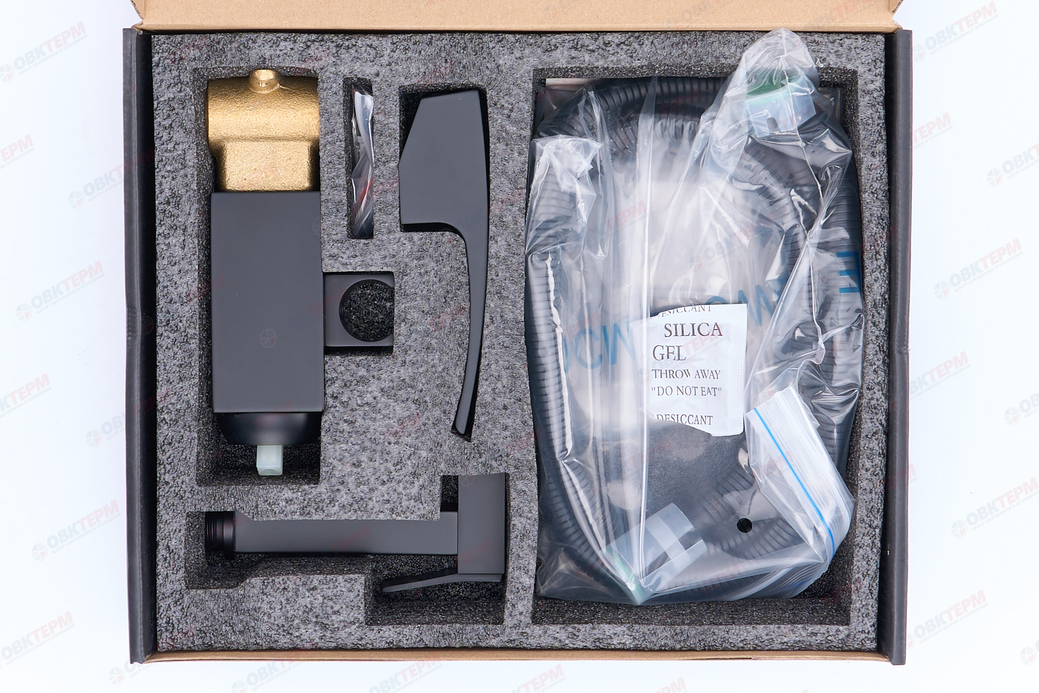 Смеситель с гигиеническим душем GAPPO G7207-6 латунь /черный - Изображение №5