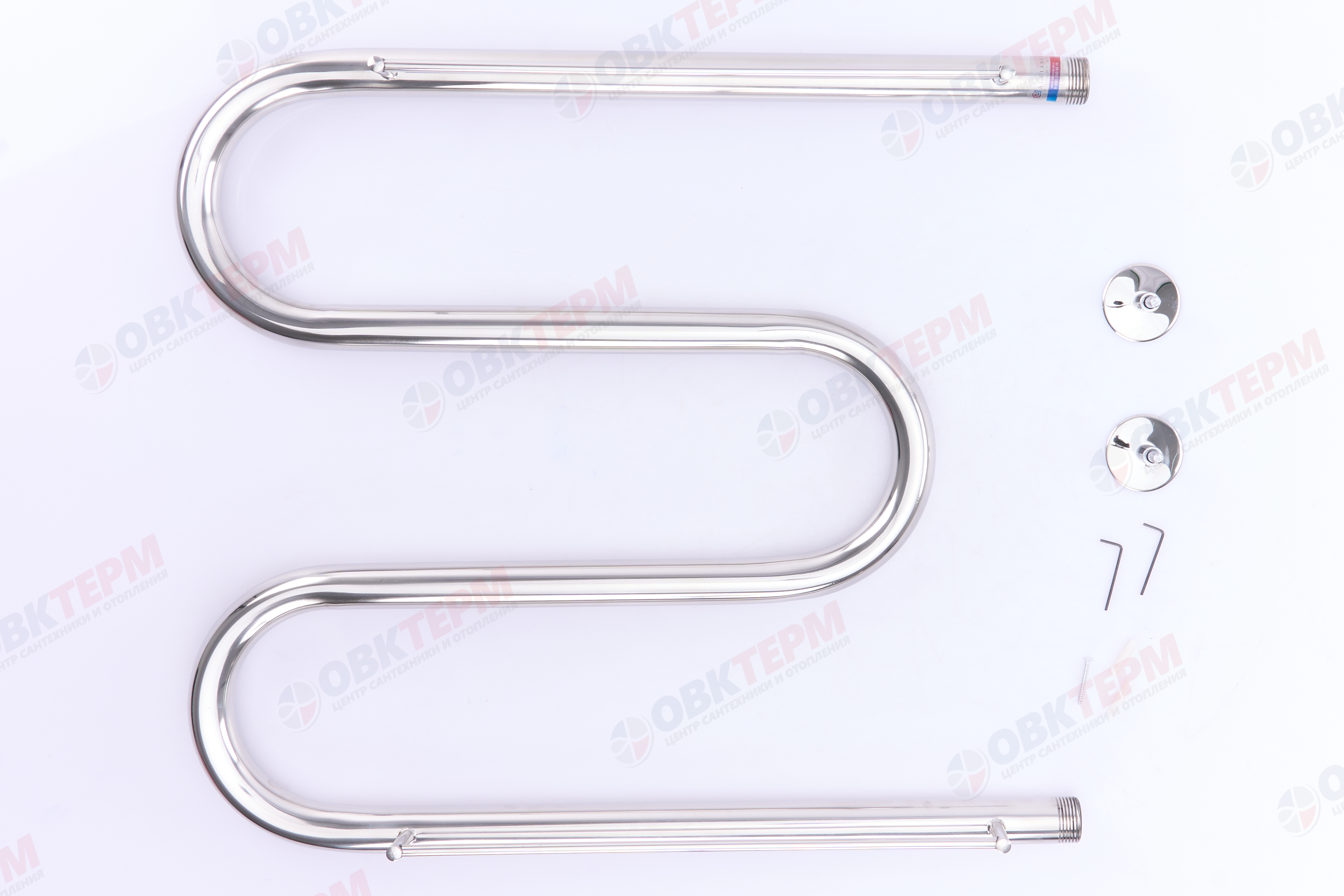 Полотенцесушитель ТДА М 1" 50 х 60 с полками АДВ - миниатюра №3