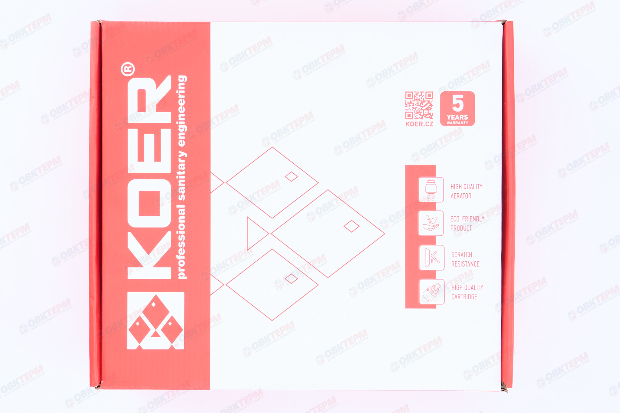 Смеситель д/ванны короткий KOER KB-41007-01  (Цвет хром) (8шт/ящ) - миниатюра №7