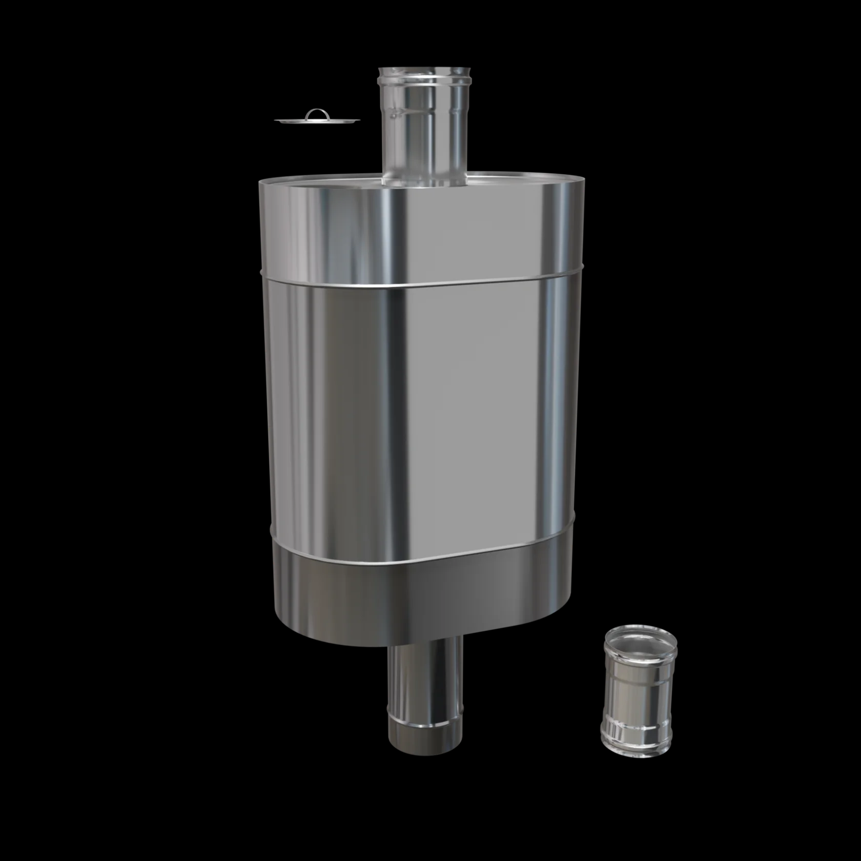 Бак "Валдай" 7 на трубе Ф115 (AISI 304/1.0) - Изображение №2