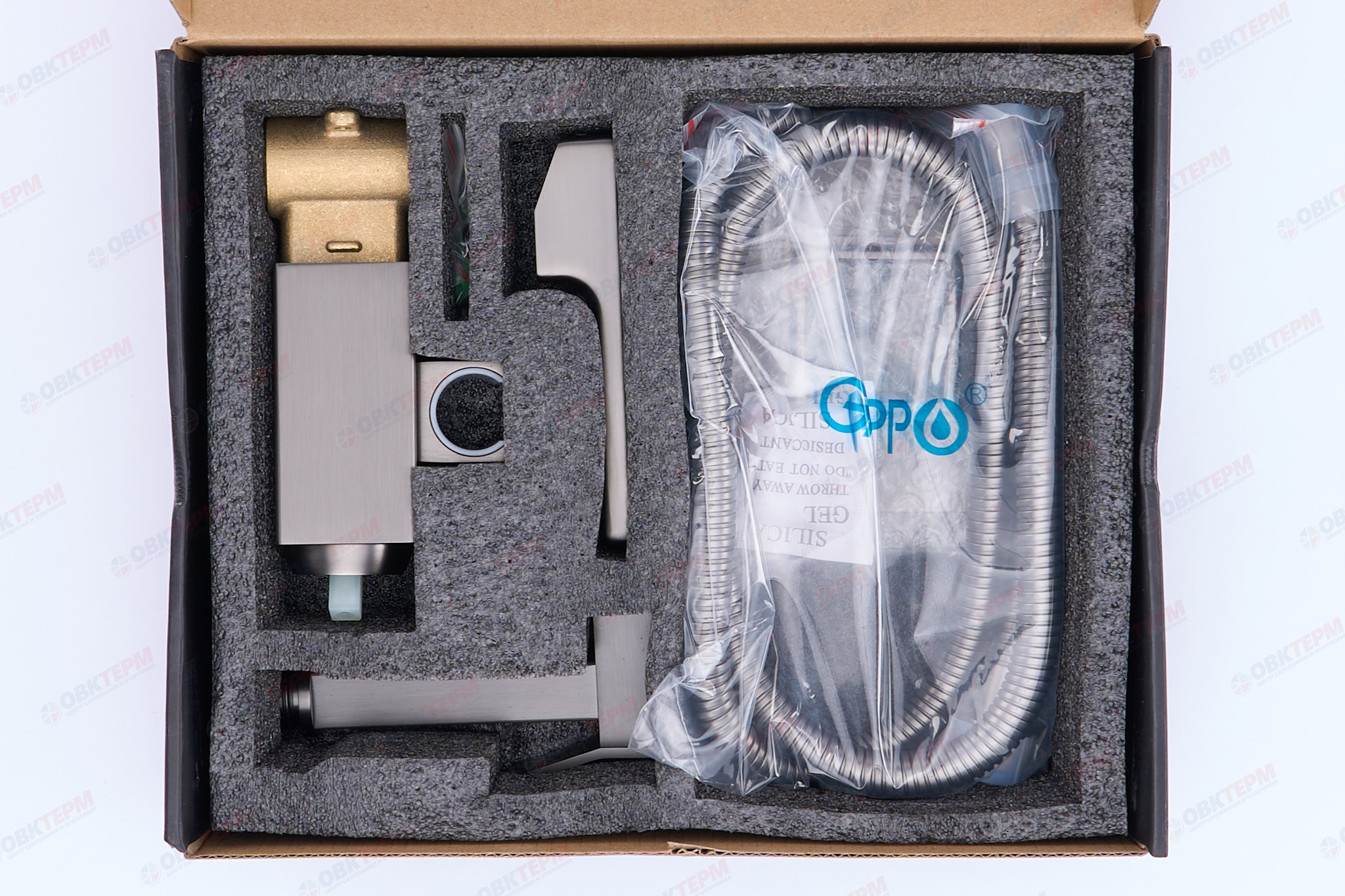 Смеситель с гигиеническим душем GAPPO G7217-9 латунь /оружейная сталь - Изображение №5