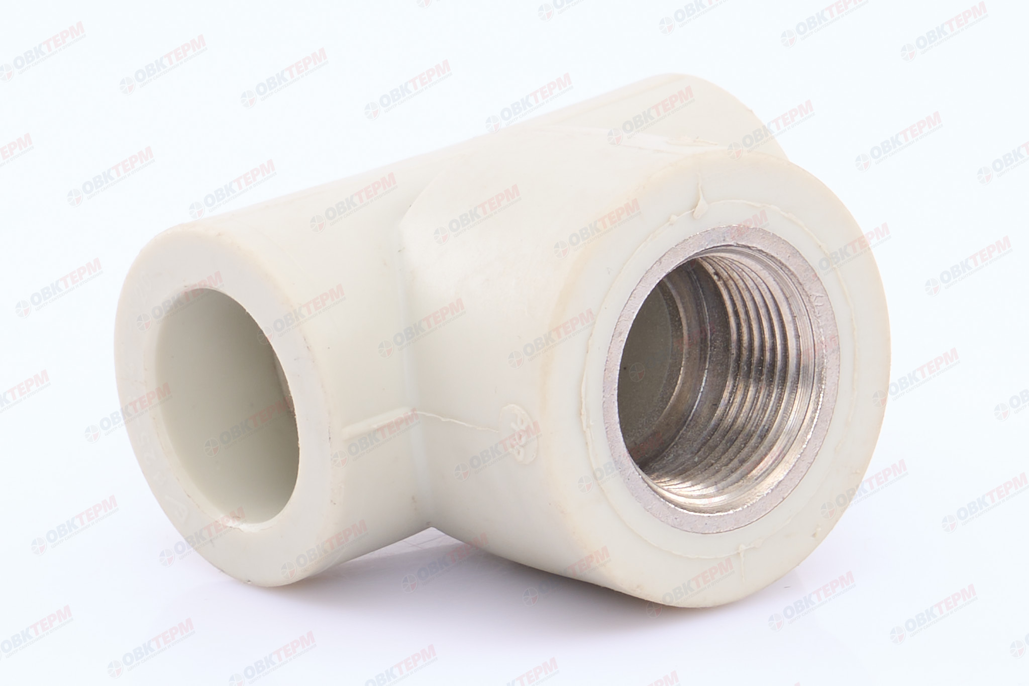 Тройник с МРВ 25 * 3/4" * 25   СЕРЫЙ   (PRO AQUA)     (80/10) - миниатюра №2