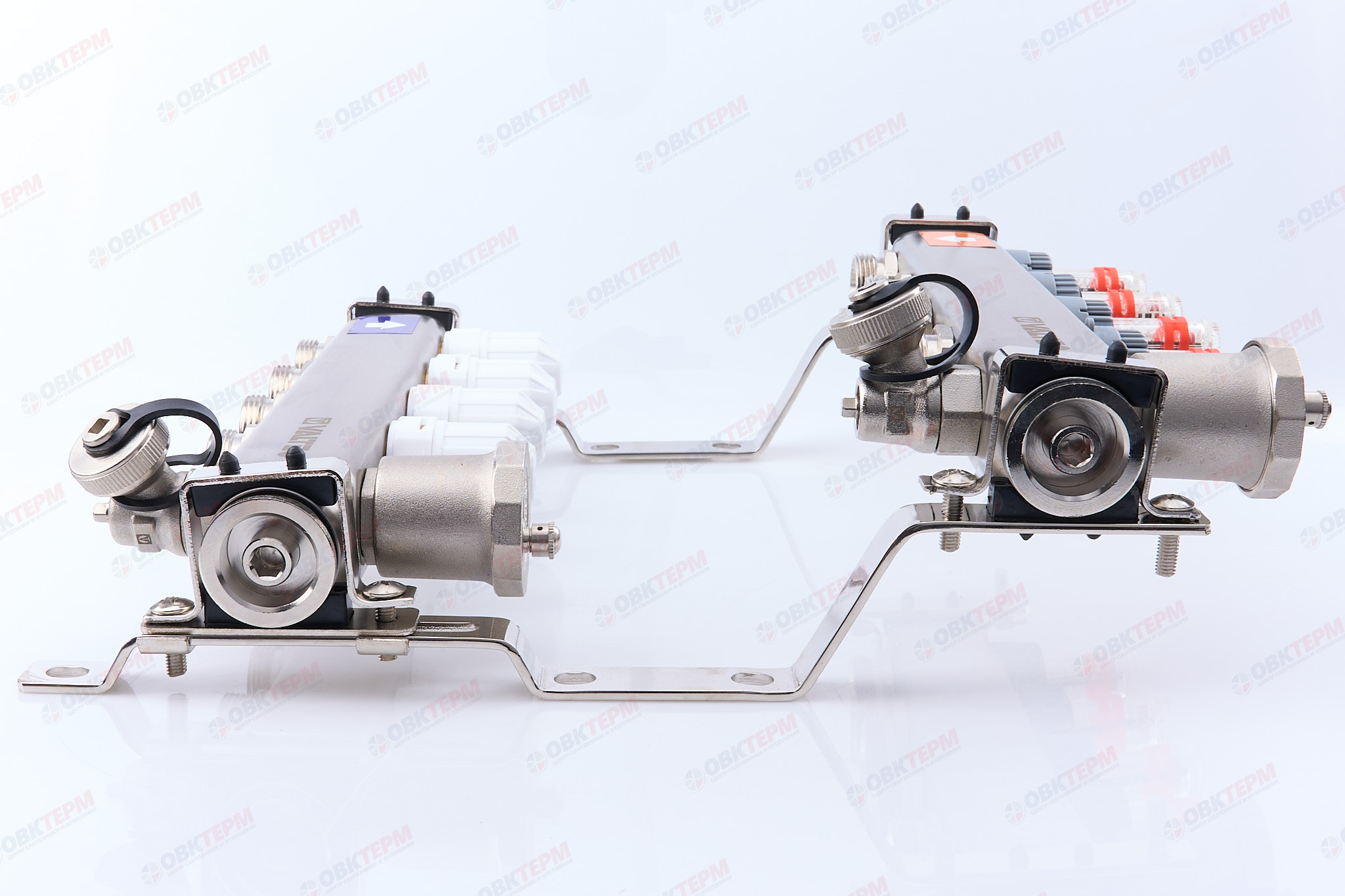 Коллект. ГРУППА   Valtec НЕРЖ со встр расх в сборе  1 * 4 вых. Еврок.3/4 (Аналог VTc.589.EMNX) - миниатюра №5