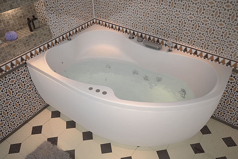 Ванна акрил AQUANET CAPRI  170*110 L с каркасом и панелью - миниатюра №4