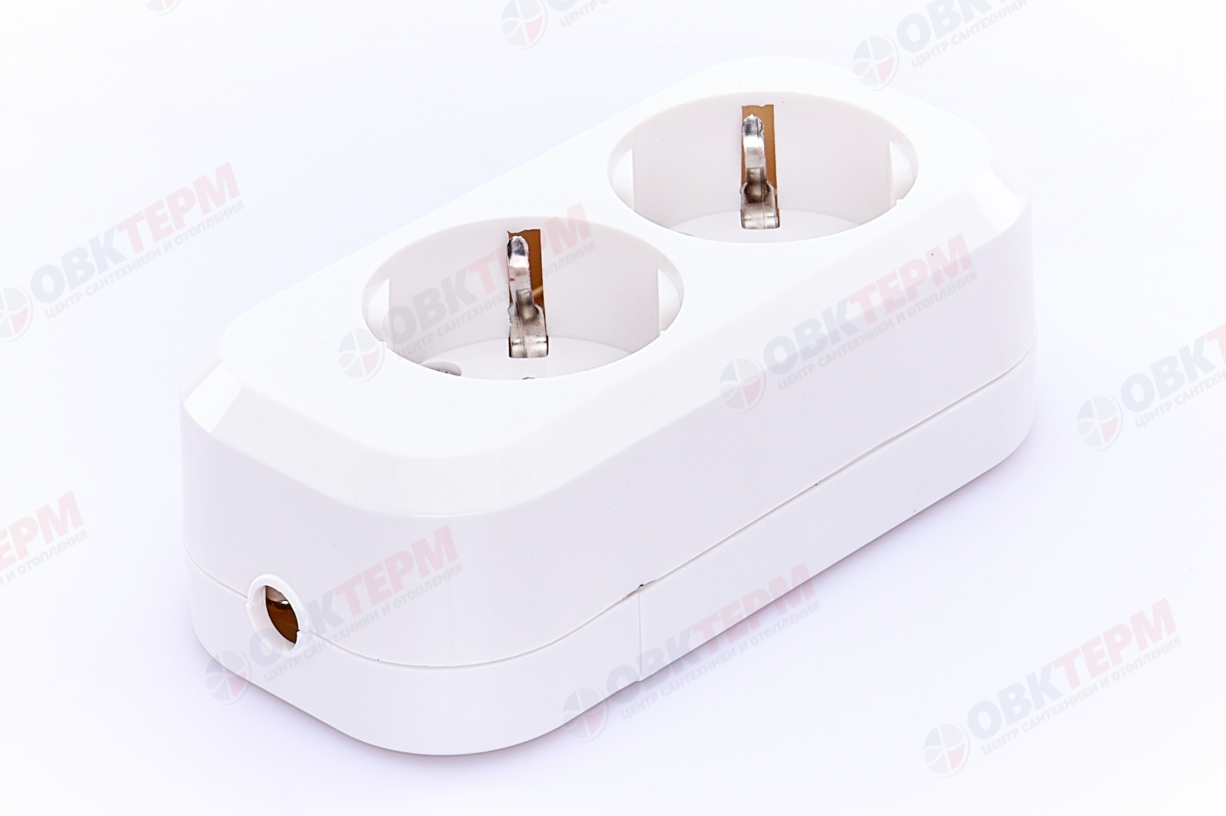 Розетка переносная разборная 2-местная с/з, STEKKER PST16-210-20, белый - Изображение №4