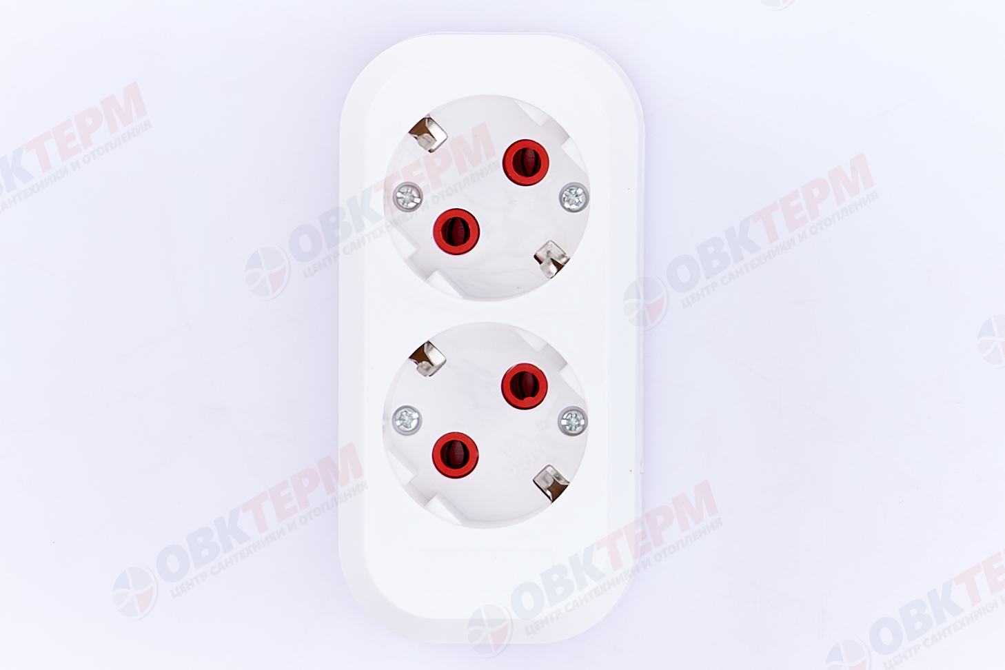 Розетка переносная разборная 2-местная с/з, STEKKER PST16-210-20, белый - Изображение №5