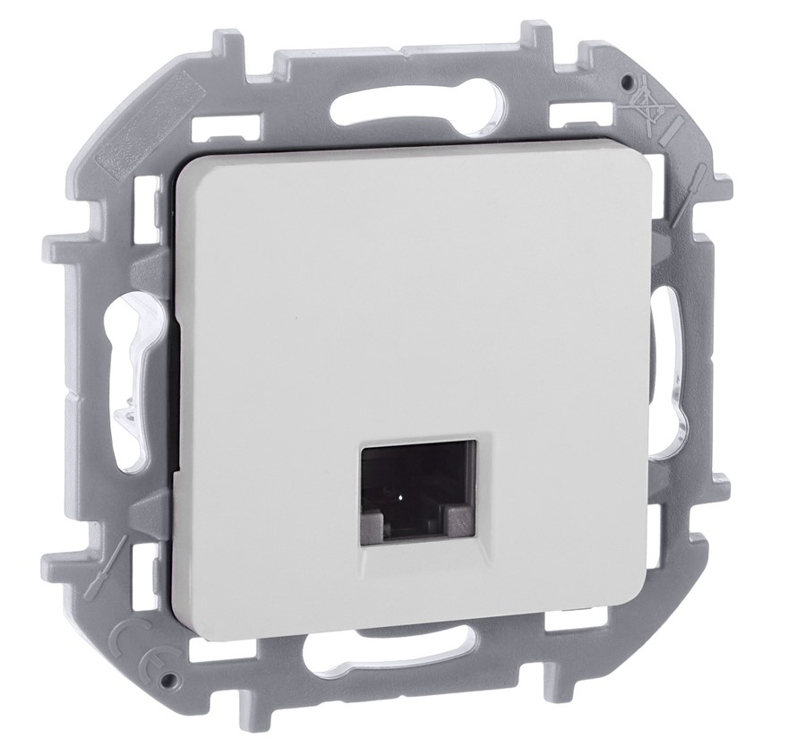 Розетка компьютерная RJ45 кат.5E UTP Белый IEK Inspiria (Legrand) - Изображение №1
