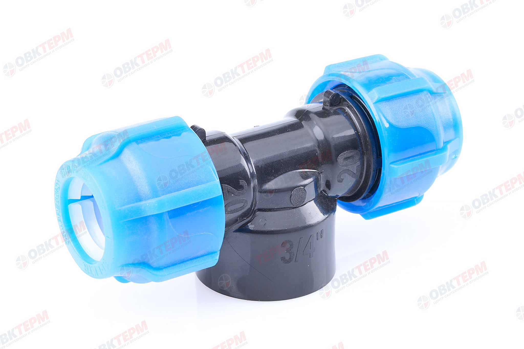 Тройник   20 *  3/4" в * 20    ПНД  Spektr    (/30шт) - изображение №1