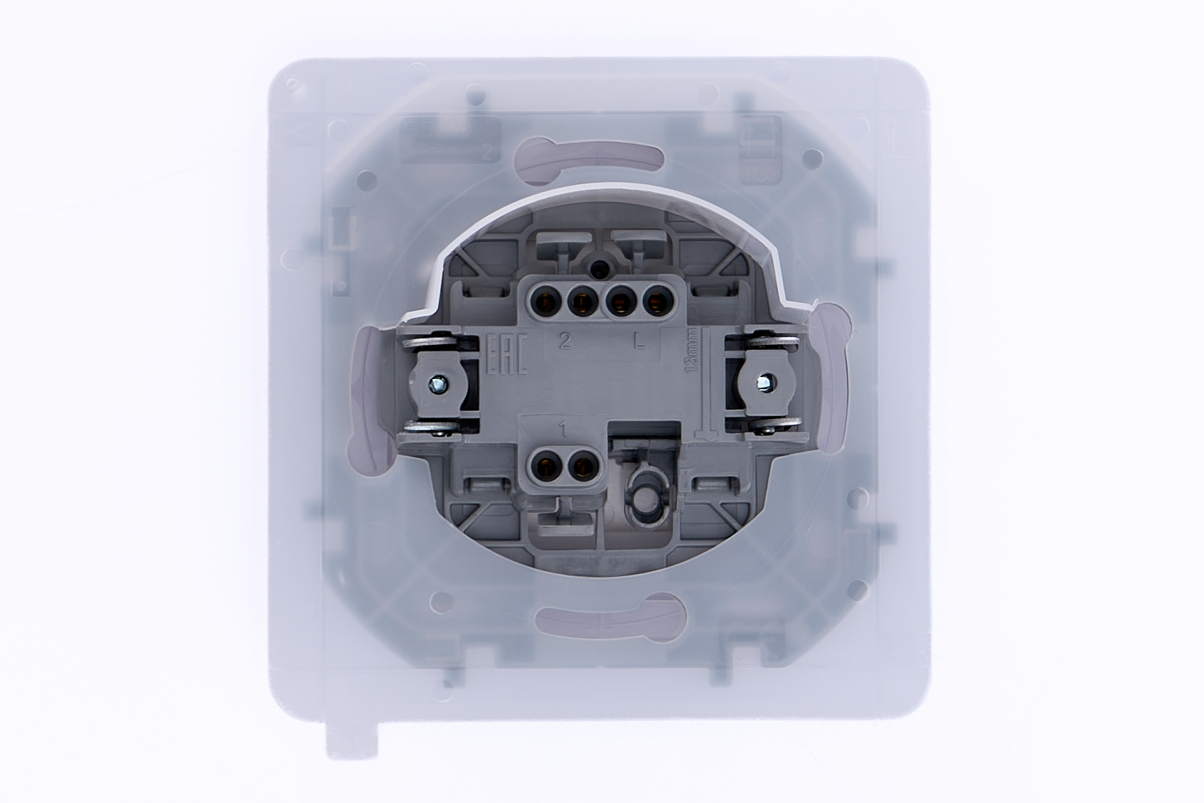 Переключатель 1-клавишный механизм Белый 10АХ 10А IP20 IEK Inspiria (Legrand) - миниатюра №8