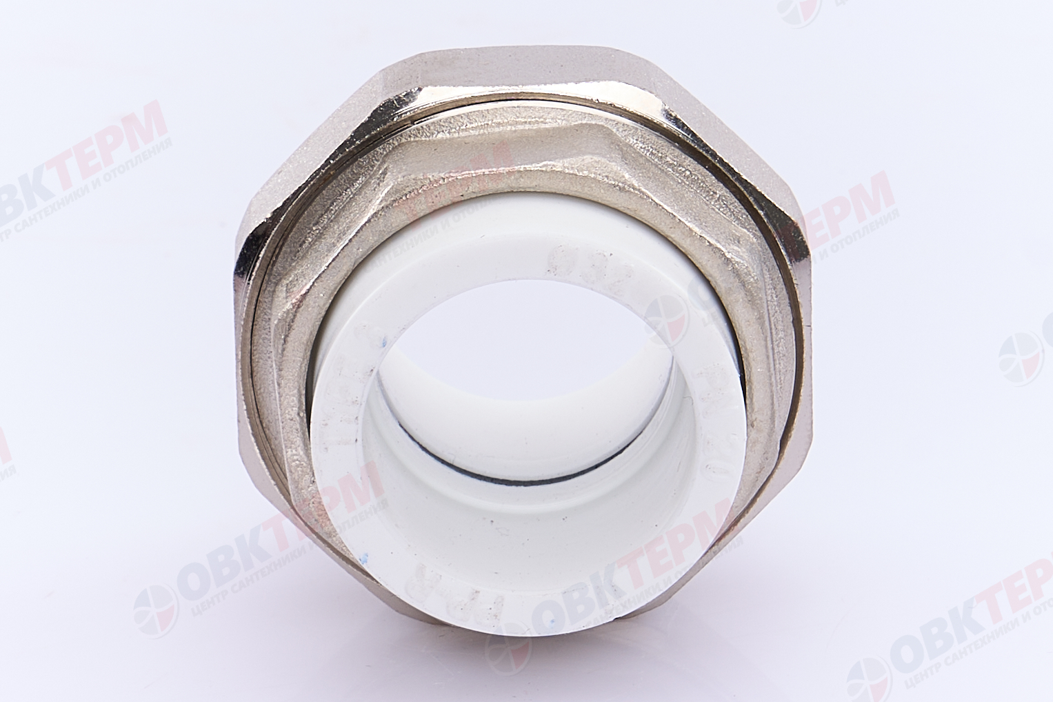 Разборное соединение 32  труба-труба ВВ   БЕЛОЕ PP-R   (RTP)   (50/10) - Изображение №4