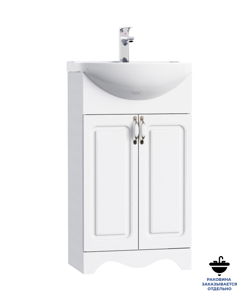 Тумба напольная  60 "Дублин" Francesca белый (ум. Арго 60) - изображение №1