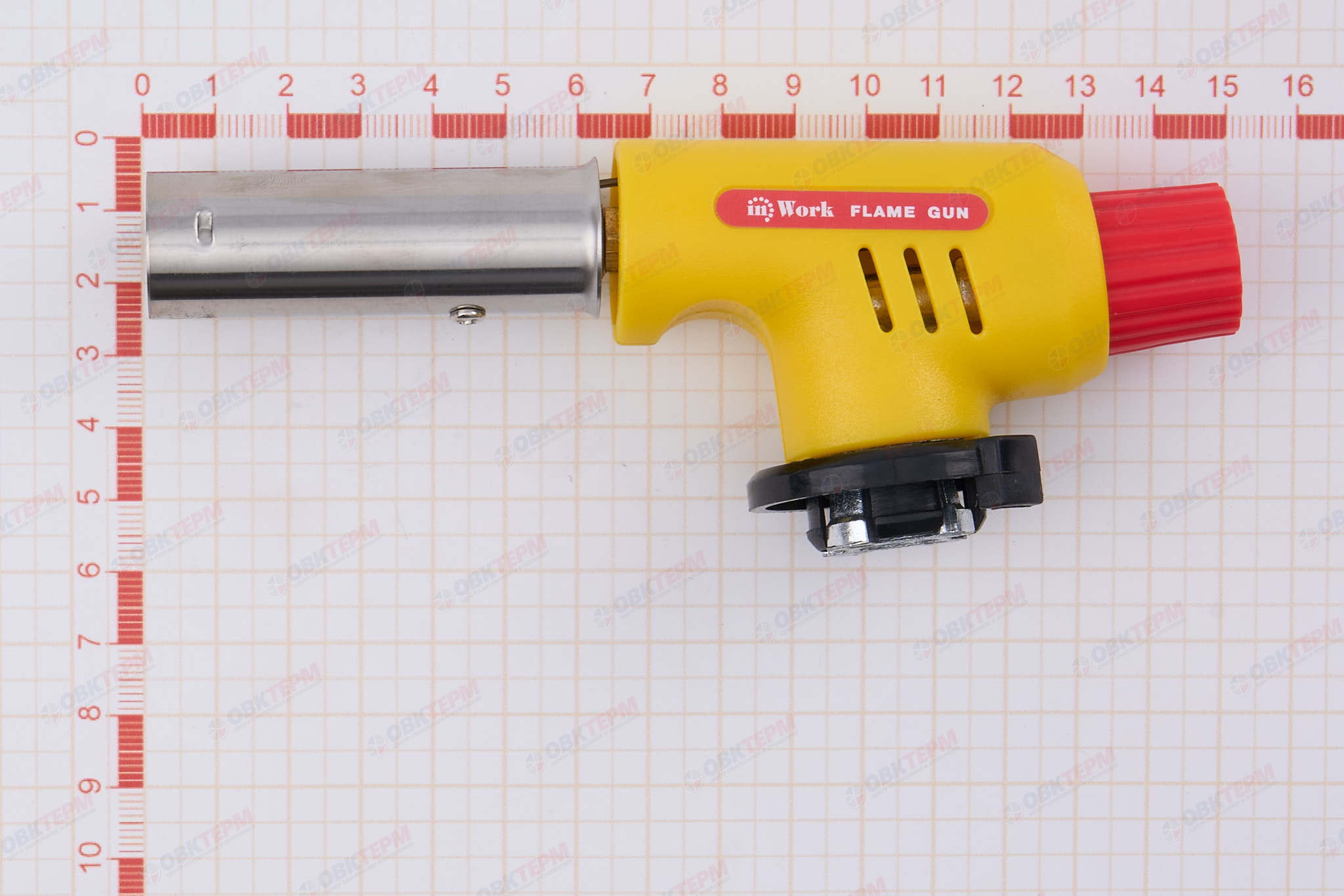 Горелка газовая пластик, пьезоподжиг InWork - миниатюра №7