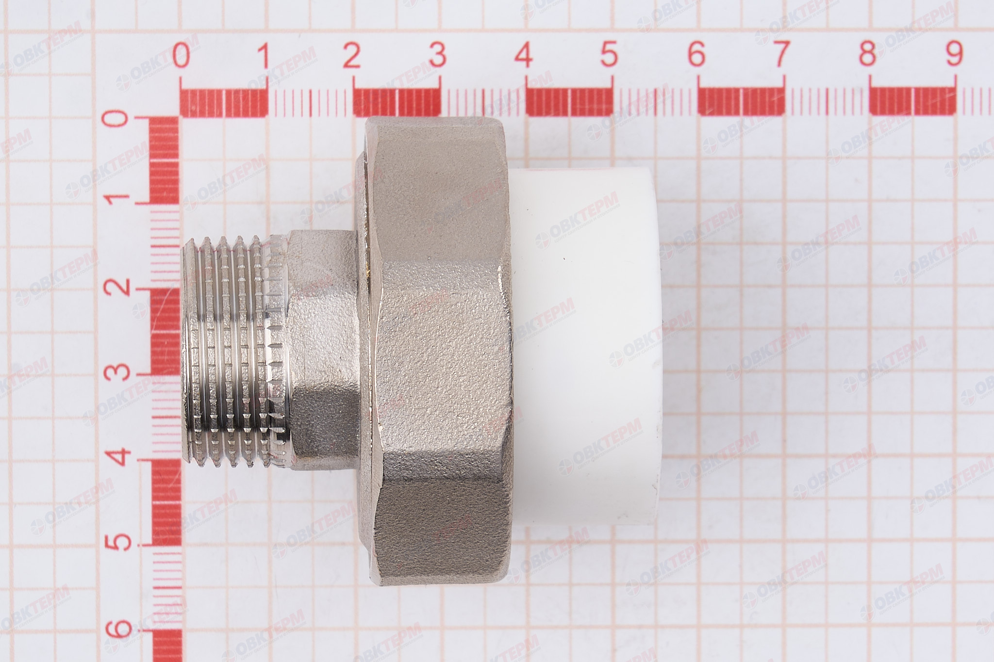 Разборное соединение   32 *  3/4"  Н   БЕЛАЯ          (PRO AQUA)    (40/10) - миниатюра №6