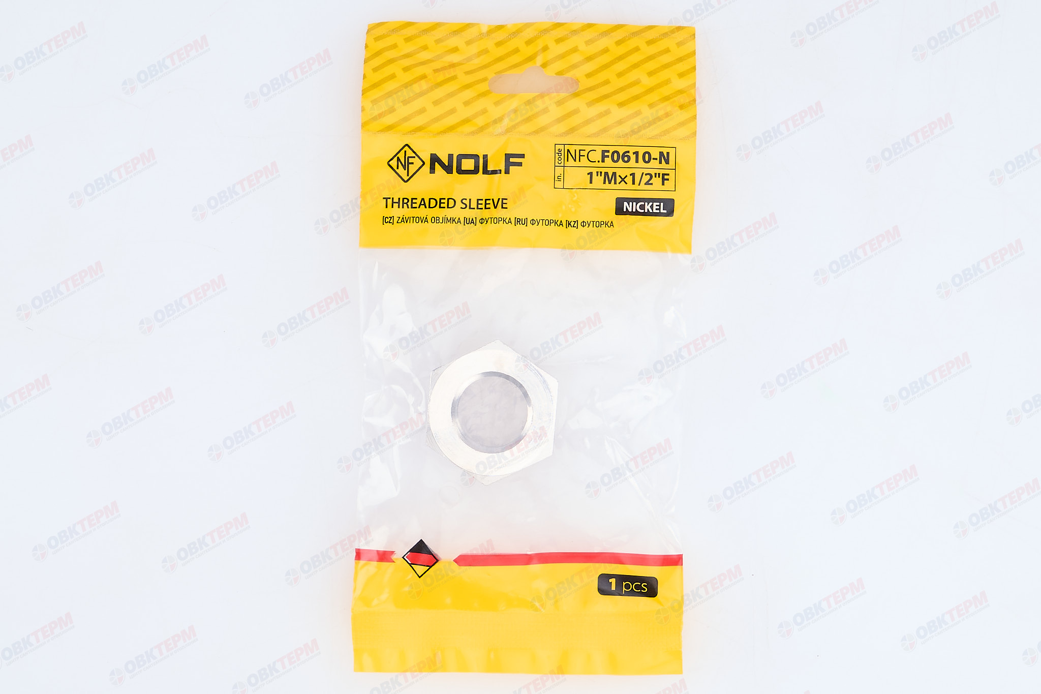 Футорка   1" - 1/2"   Никель NOLF Classic F0610-N                   (240) - миниатюра №7