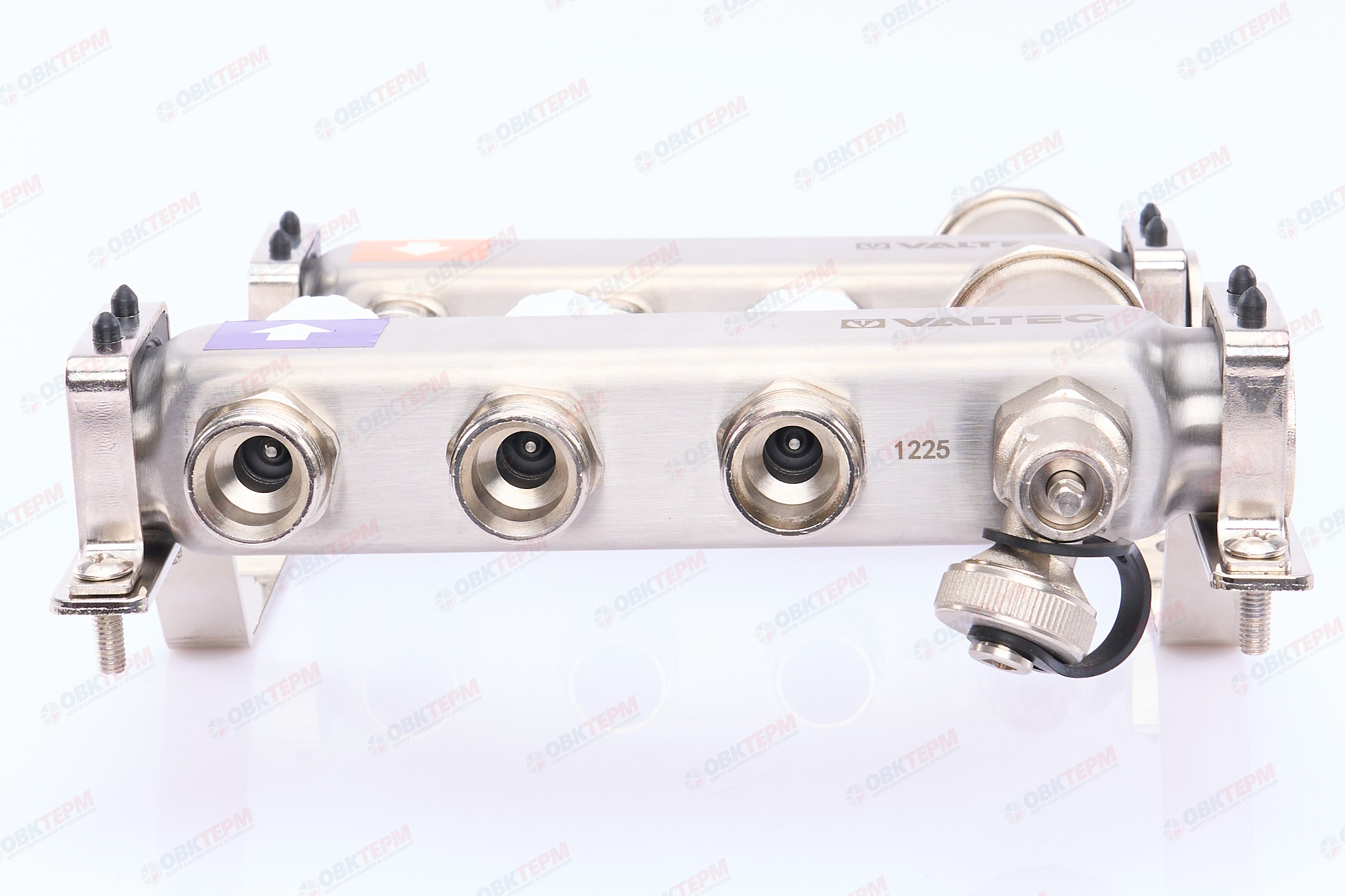 Коллект. ГРУППА   Valtec НЕРЖ со встр расх в сборе  1 * 3 вых. Еврок.3/4 (Аналог VTc.589.EMNX) - Изображение №2