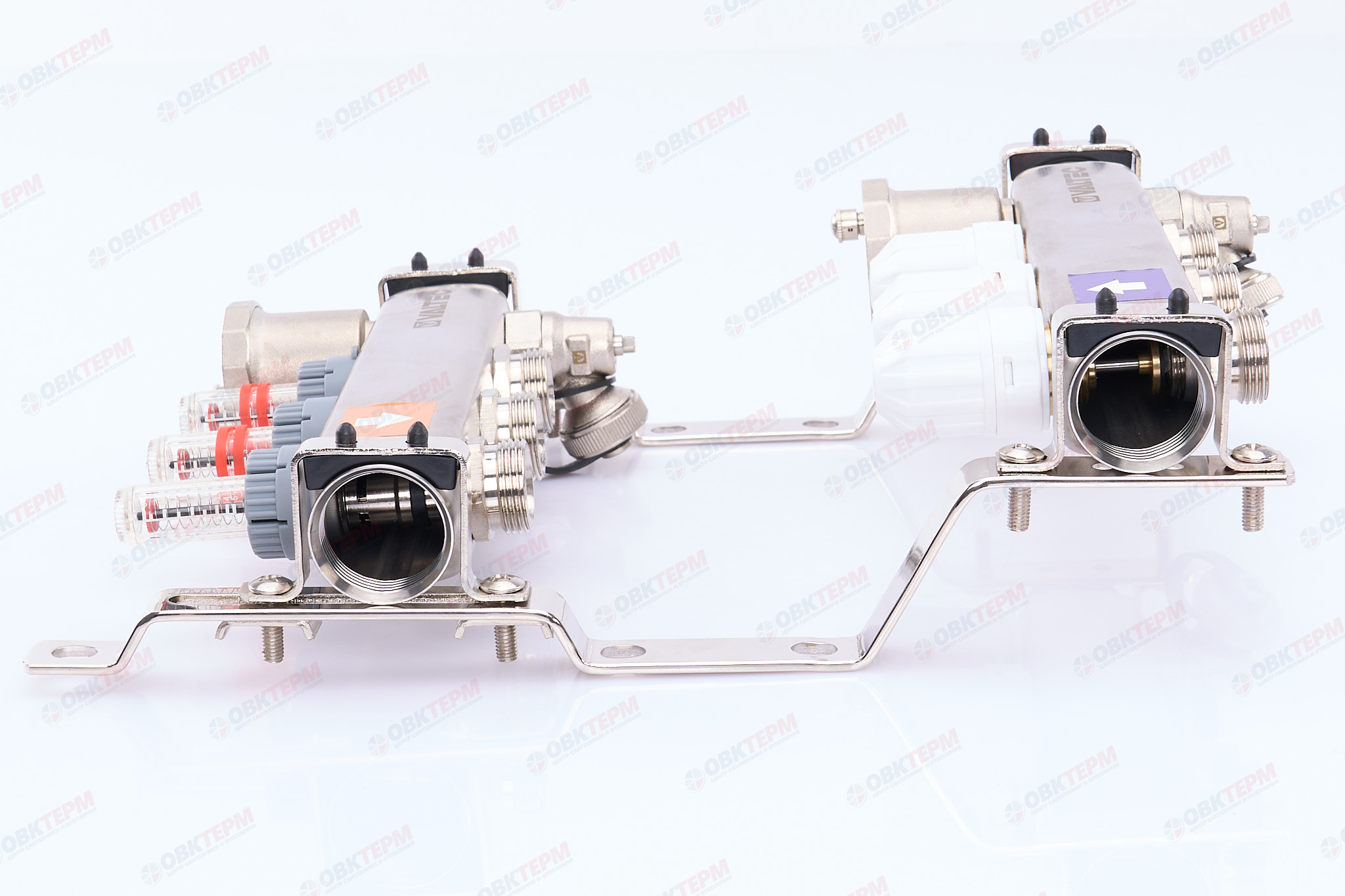 Коллект. ГРУППА   Valtec НЕРЖ со встр расх в сборе  1 * 3 вых. Еврок.3/4 (Аналог VTc.589.EMNX) - Изображение №3