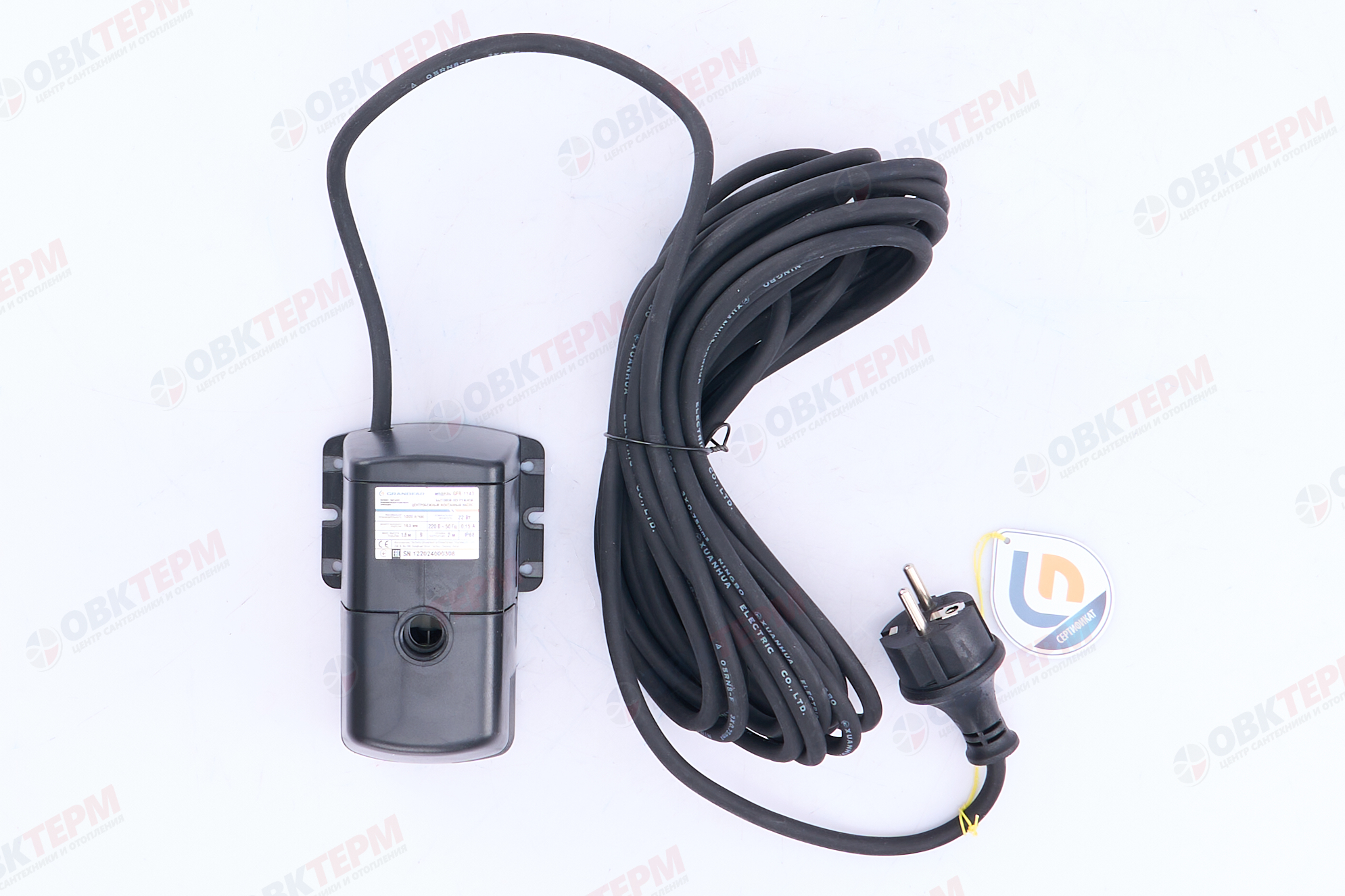 Насос фонтанный GFВ-1143 (22Вт/1,6м/1куб) - Изображение №2