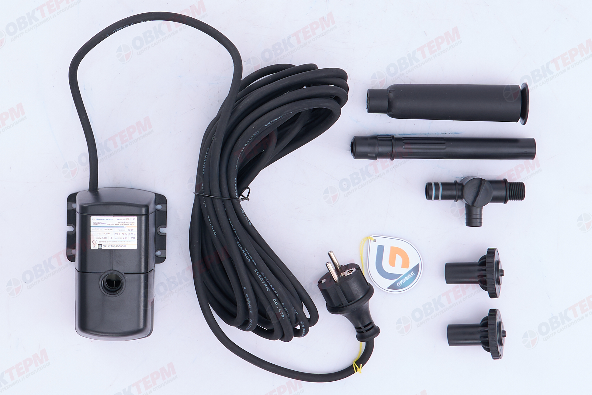 Насос фонтанный GFВ-1143 (22Вт/1,6м/1куб) - Изображение №5