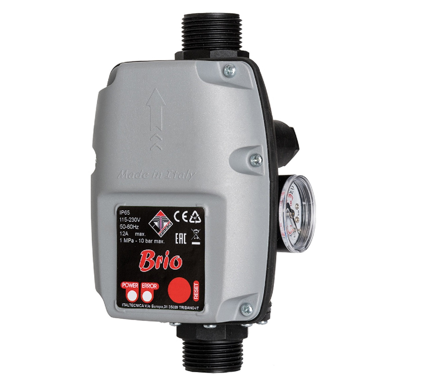 Реле давления электронное BRIO 2000 MT  Italtecnika (оригинал)  (456781) - миниатюра №6