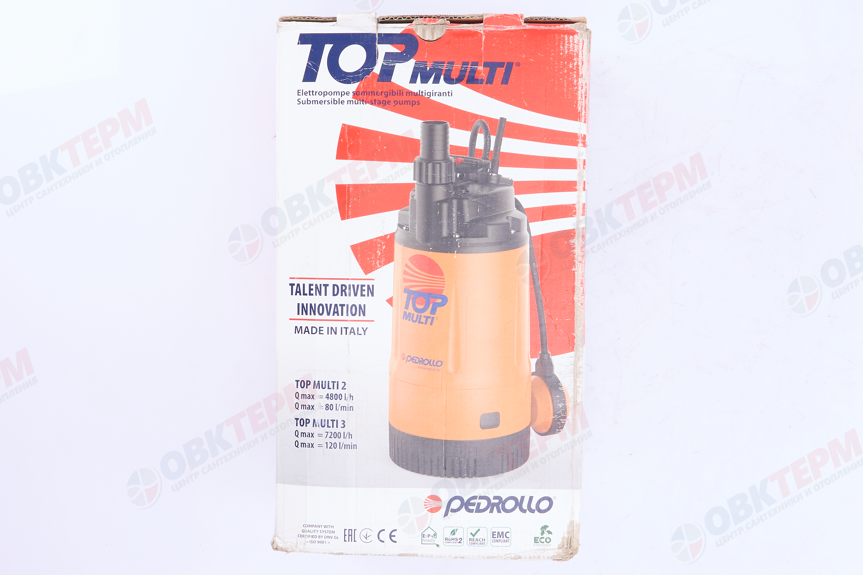 Насос дренажный  ТОР MULTI-2    Pedrollo   (0,55кВт/80л.м./42м.) - миниатюра №9