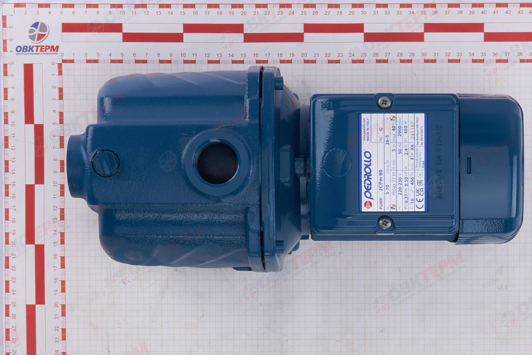 Насос многоступенчатый 2СРm   80  Pedrollo   (0,37кВт/70л.м./27м.) - миниатюра №13