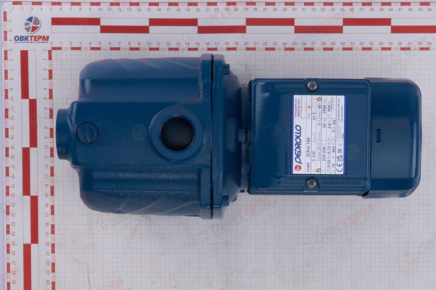 Насос многоступенчатый 3СРm  100   Pedrollo   (0,6кВт/120л.м./38м.) - миниатюра №13