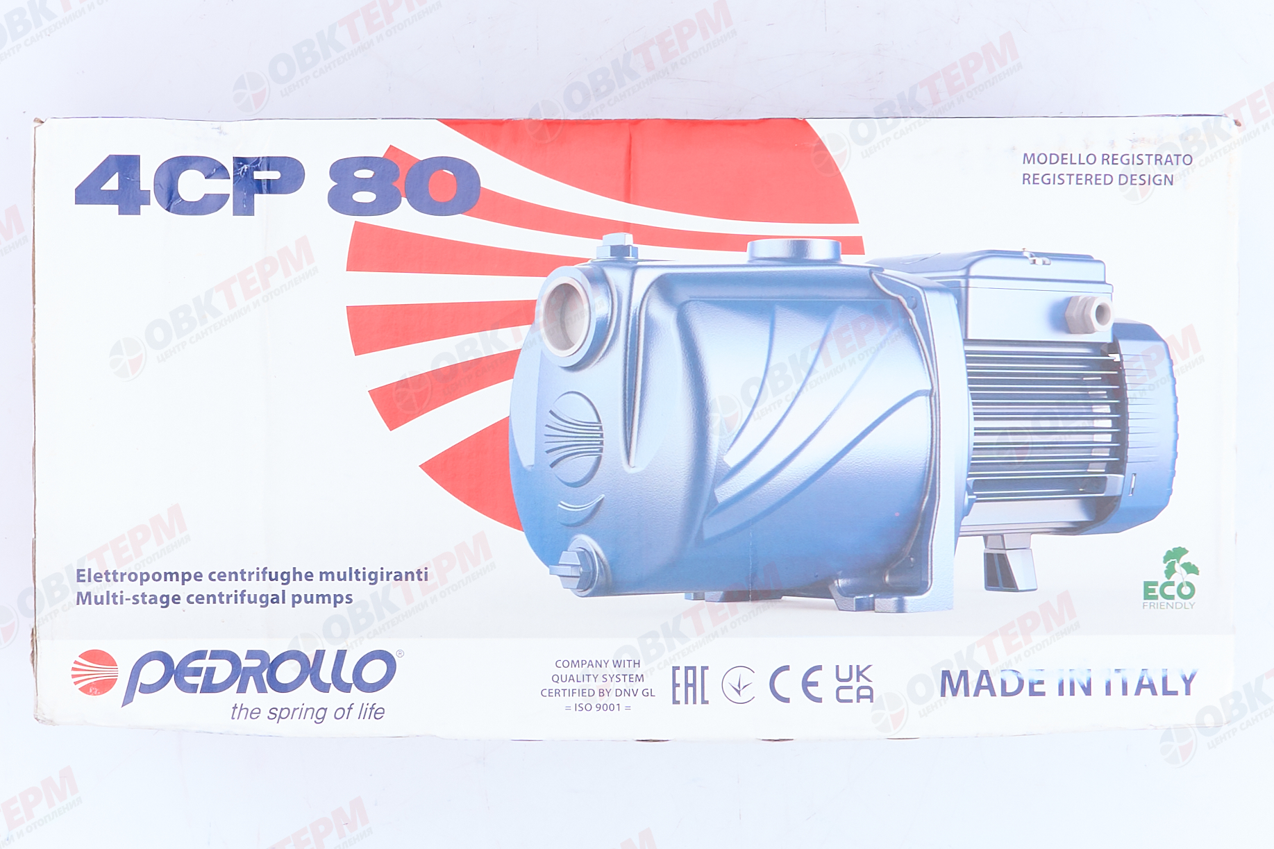 Насос многоступенчатый 4СРm   80 Pedrollo   (0.55кВт/80л.м./52м.) - миниатюра №14