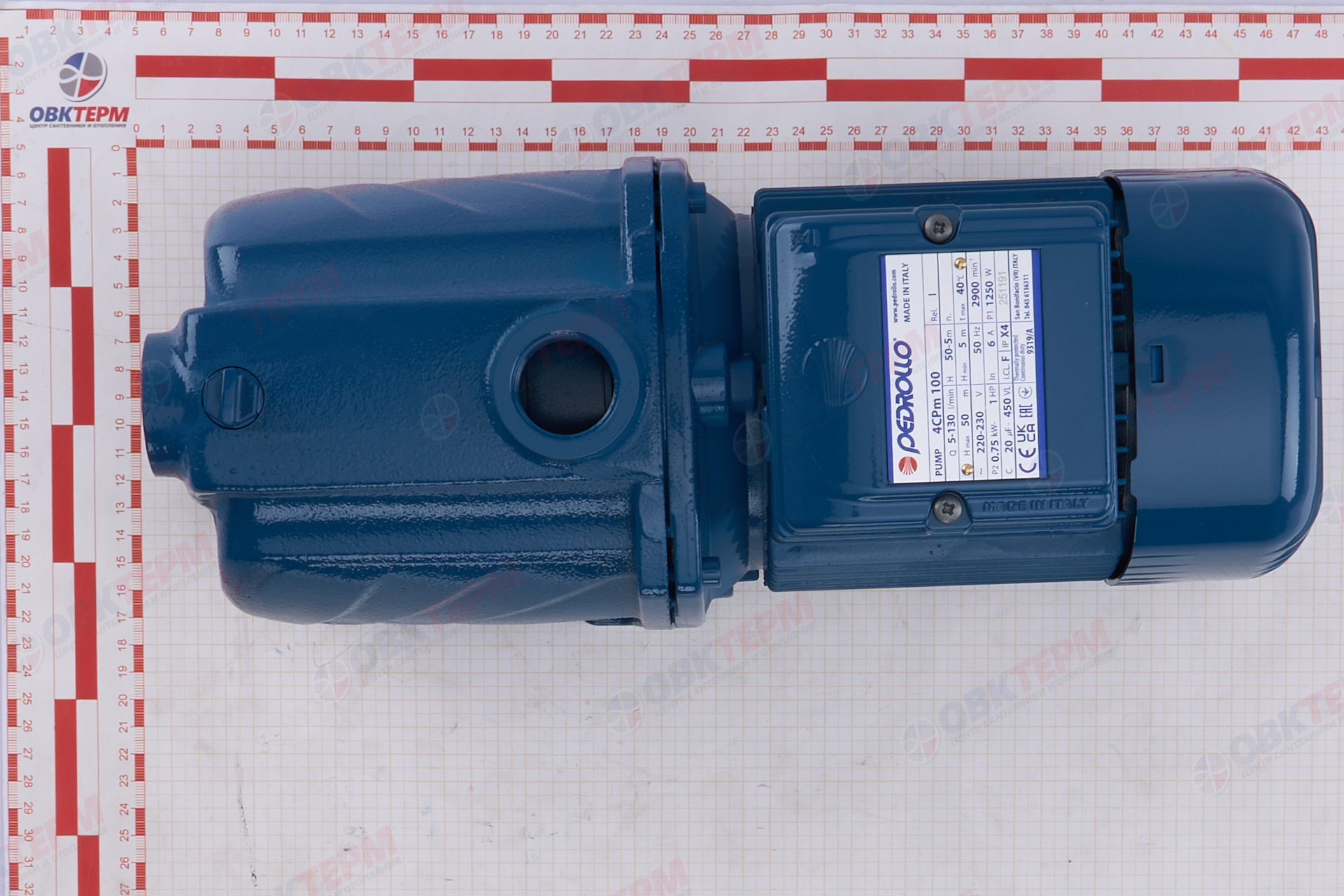 Насос многоступенчатый 4СРm  100   Pedrollo   (0,75кВт/130л.м./50м.) - миниатюра №13