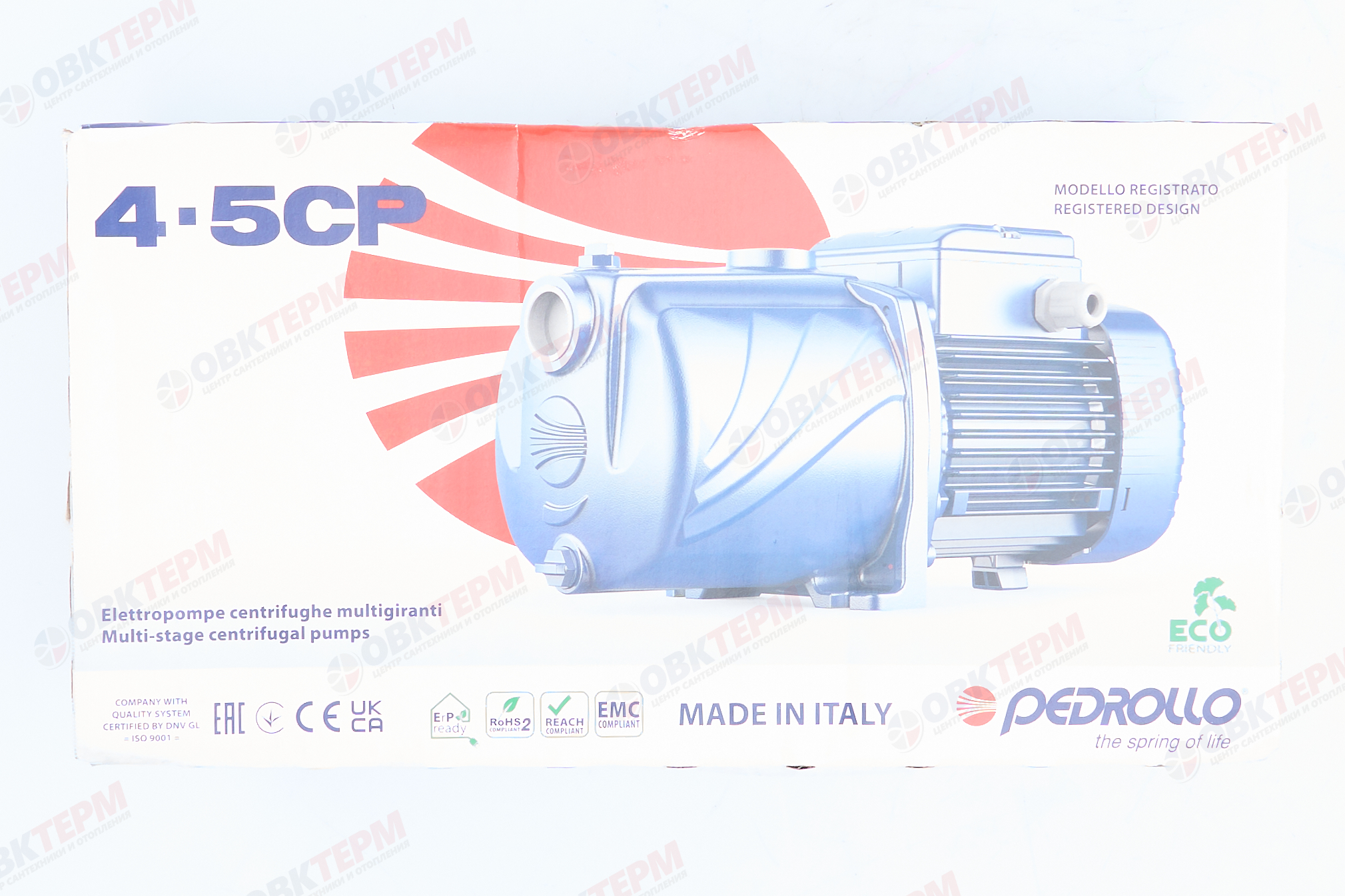 Насос многоступенчатый 4СРm  100   Pedrollo   (0,75кВт/130л.м./50м.) - миниатюра №14