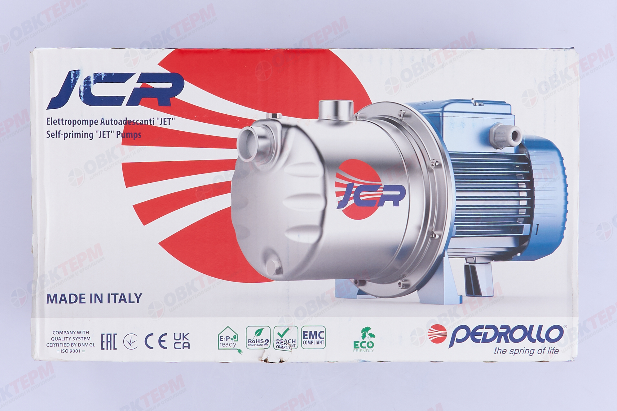 Насос центробежный  JCRm     2C   Pedrollo  (нерж) (0.75кВт/70л.м./50м.) - миниатюра №13