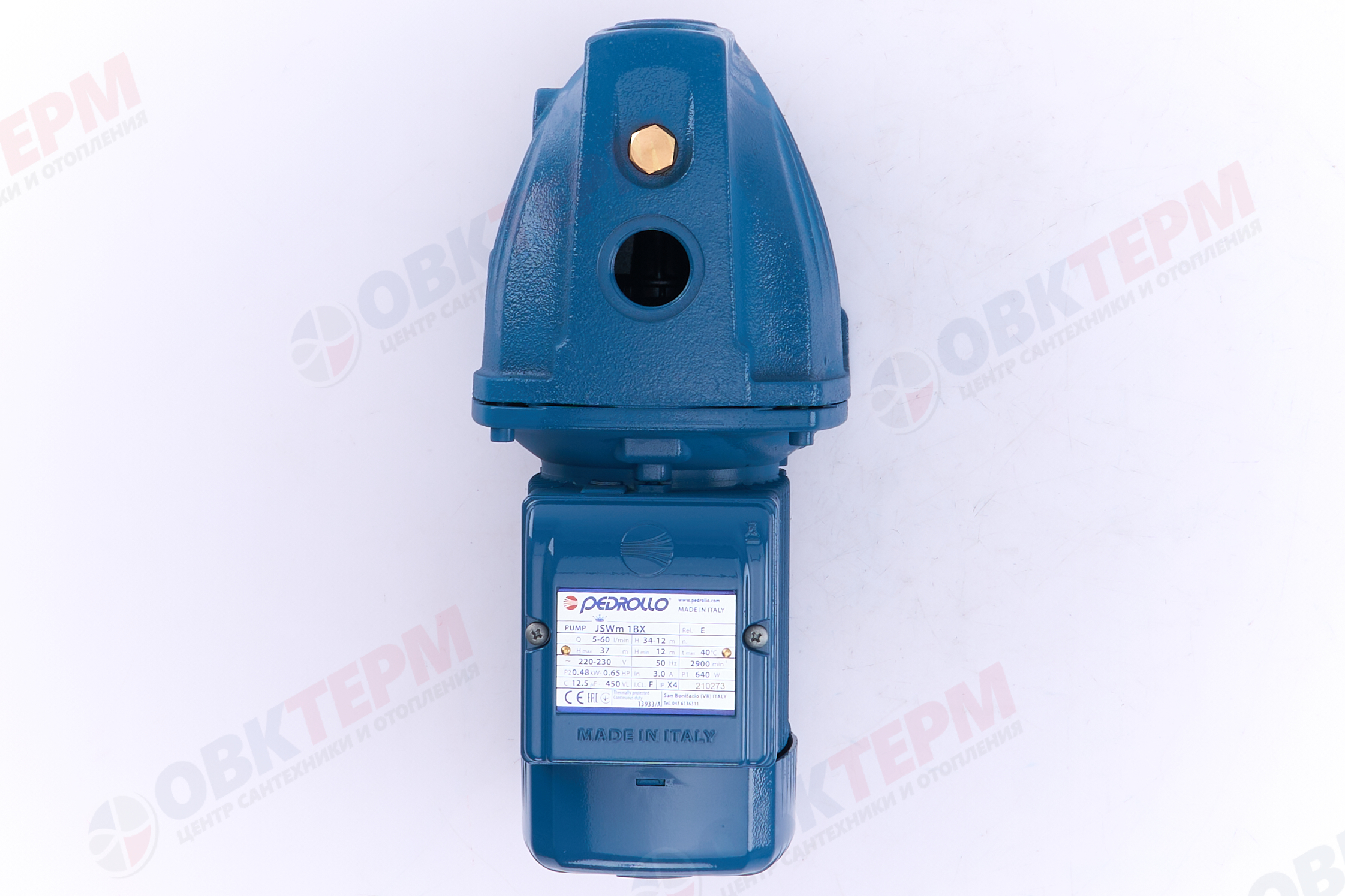 Насос центробежный  JSWm  1BX-N  Pedrollo    (0,5кВт/55л.м./37м.) - миниатюра №10