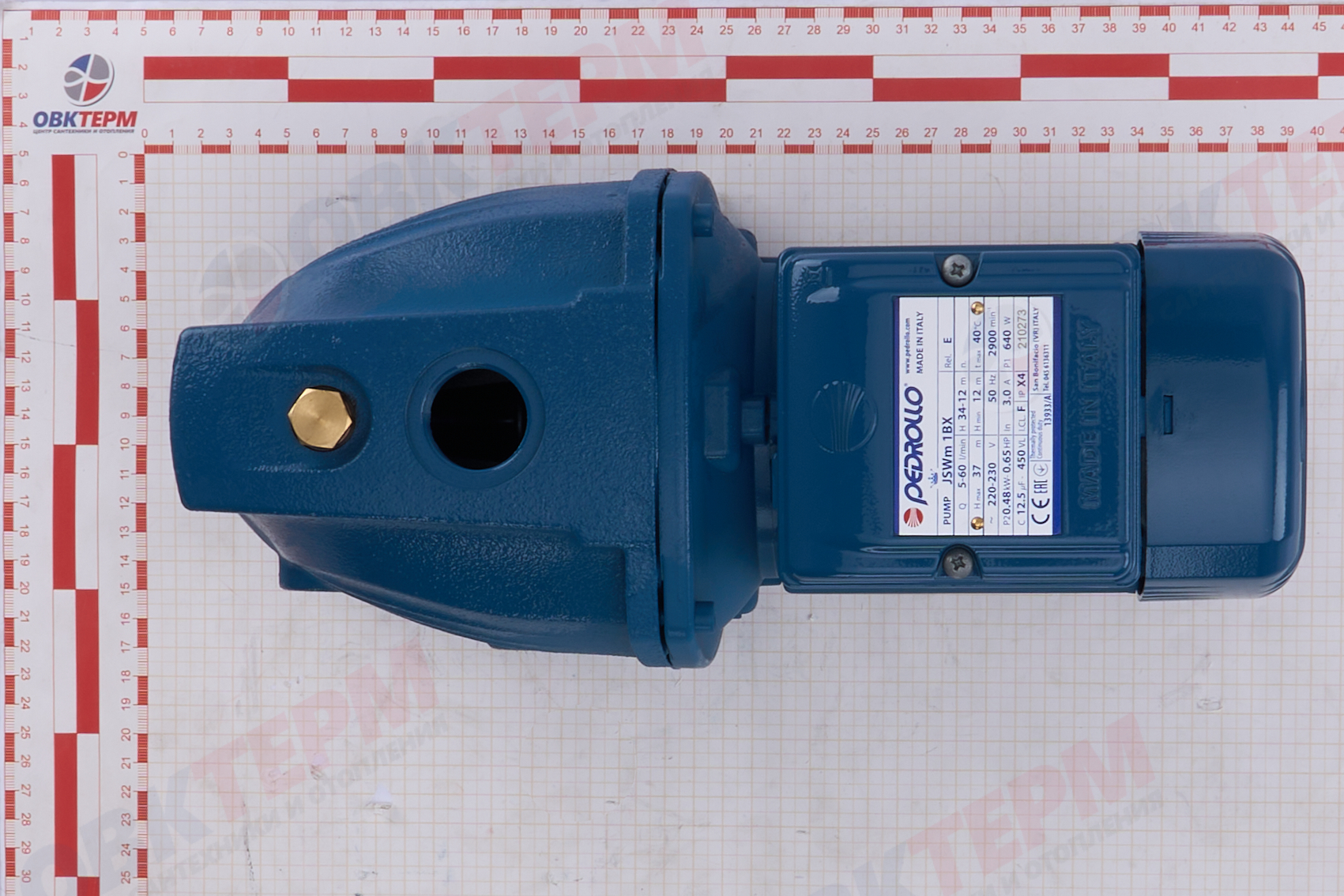 Насос центробежный  JSWm  1BX-N  Pedrollo    (0,5кВт/55л.м./37м.) - миниатюра №11