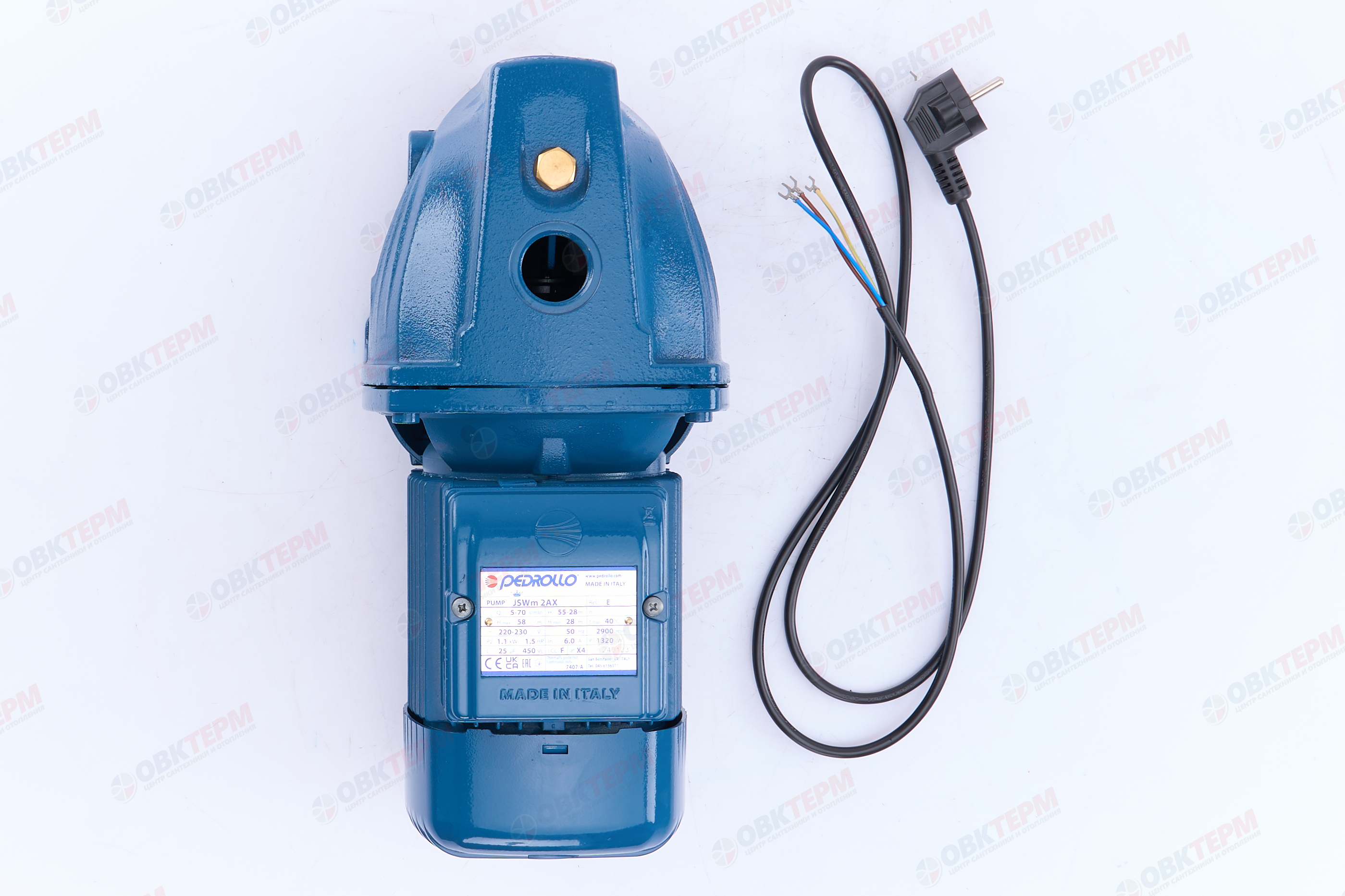 Насос центробежный  JSWm  2AX  Pedrollo    (1,1кВт/70л.м./58м.) - миниатюра №11