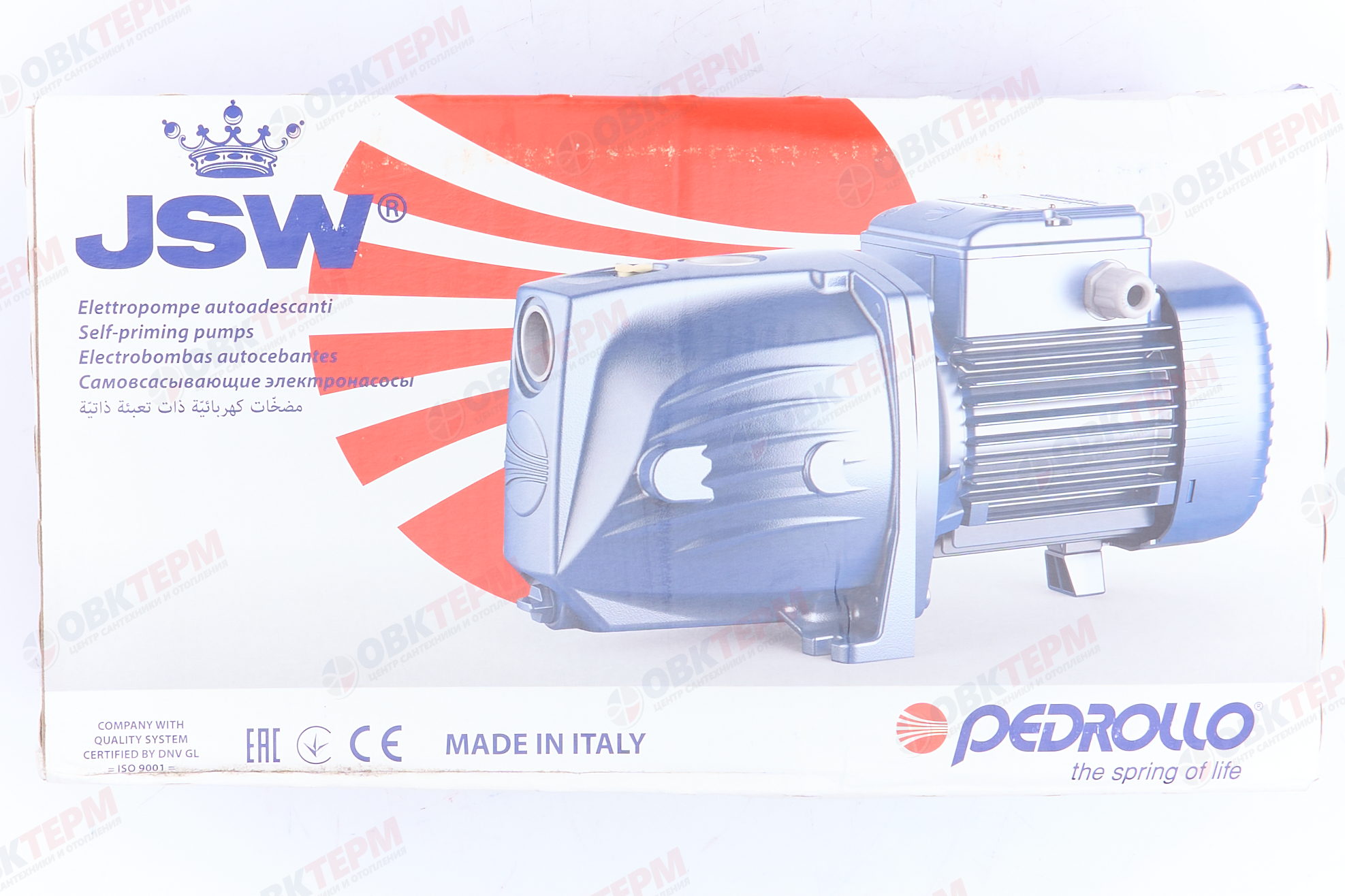 Насос центробежный  JSWm  2AX  Pedrollo    (1,1кВт/70л.м./58м.) - миниатюра №13