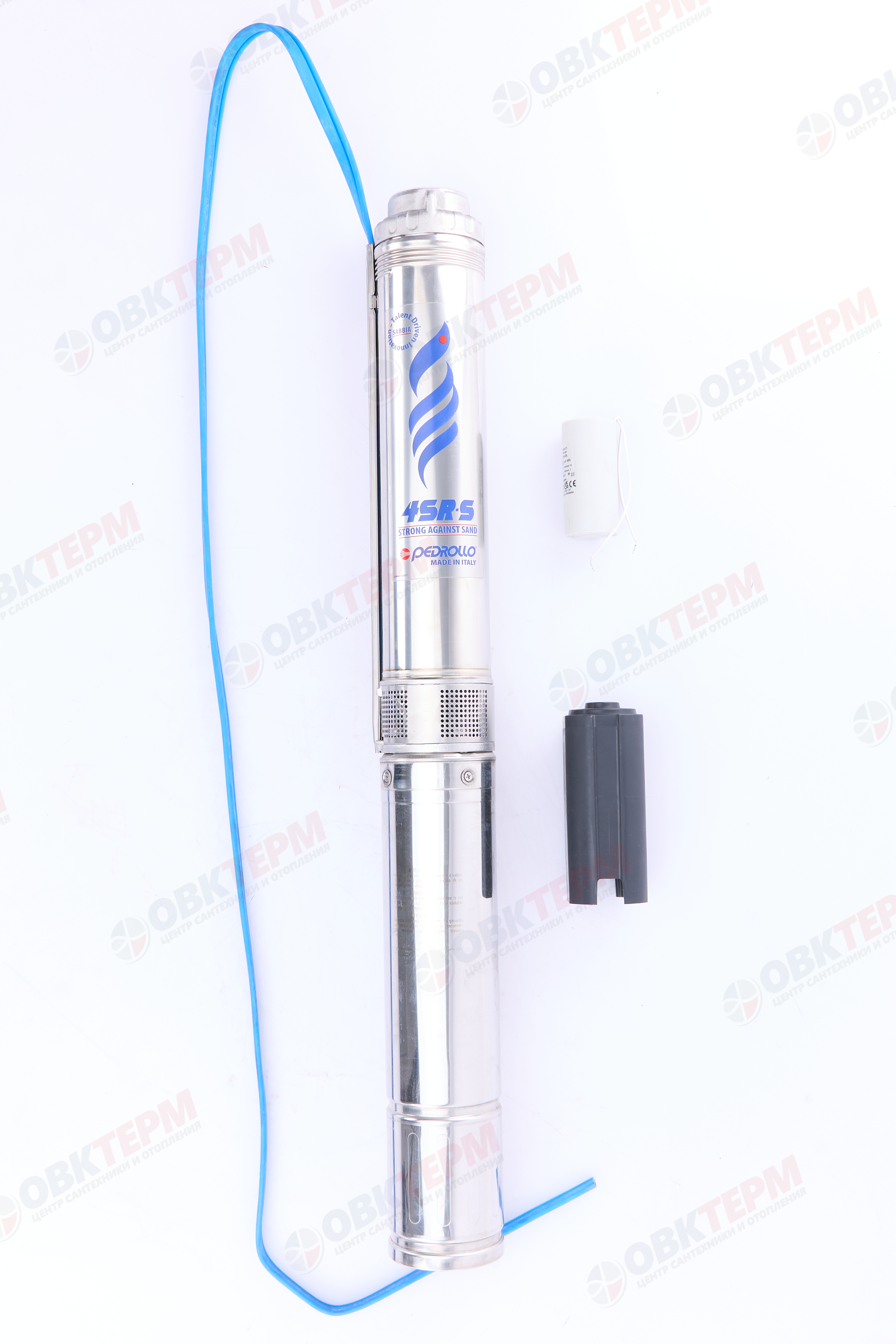 Насос погружной 4SR 6m/09 PD 1.1кВт Pedrollo   (1,1кВт/150л.м./61м.) 40 мКф - миниатюра №10