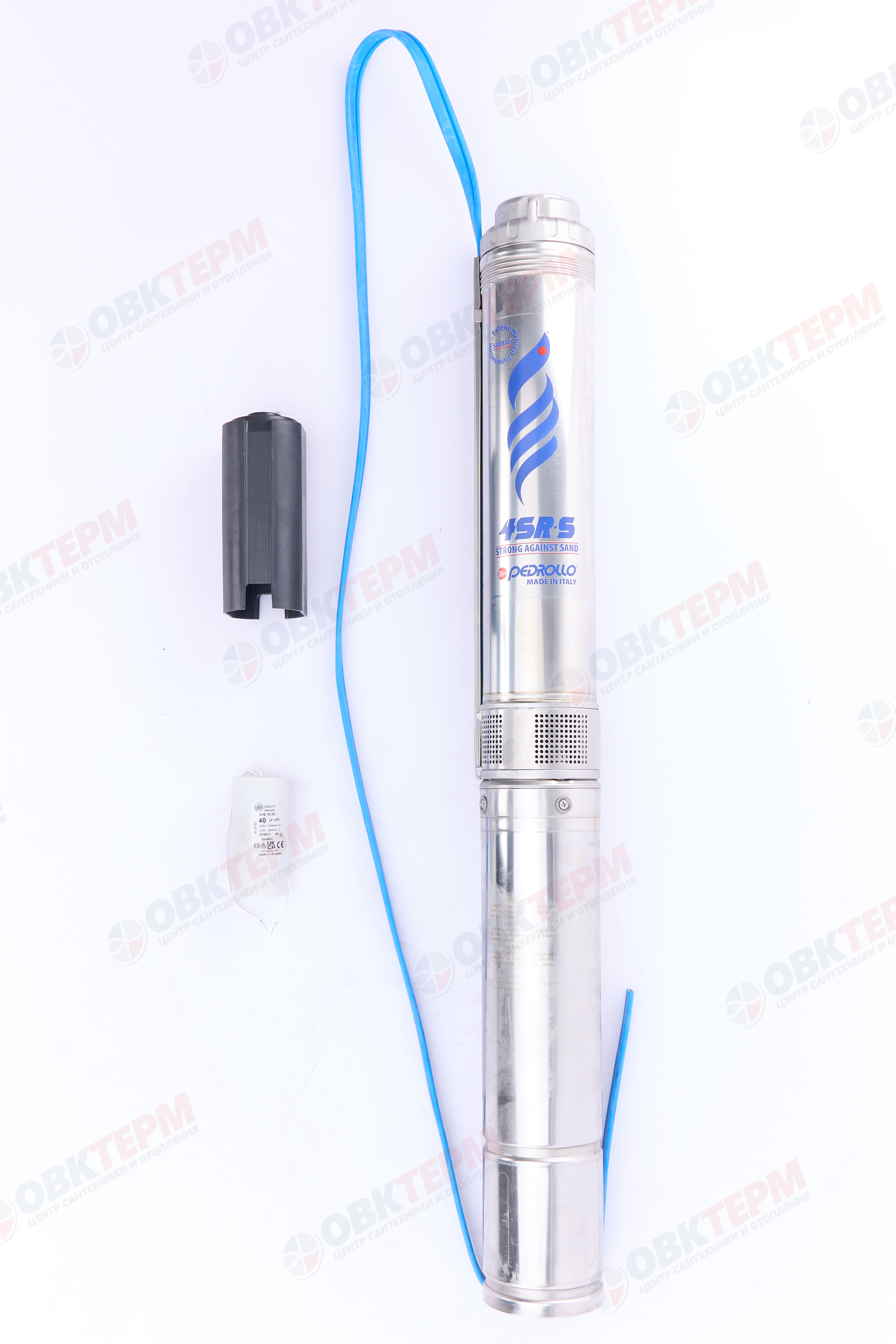 Насос погружной 4SR 6m/09 PD 1.1кВт Pedrollo   (1,1кВт/150л.м./61м.) 40 мКф - Изображение №4