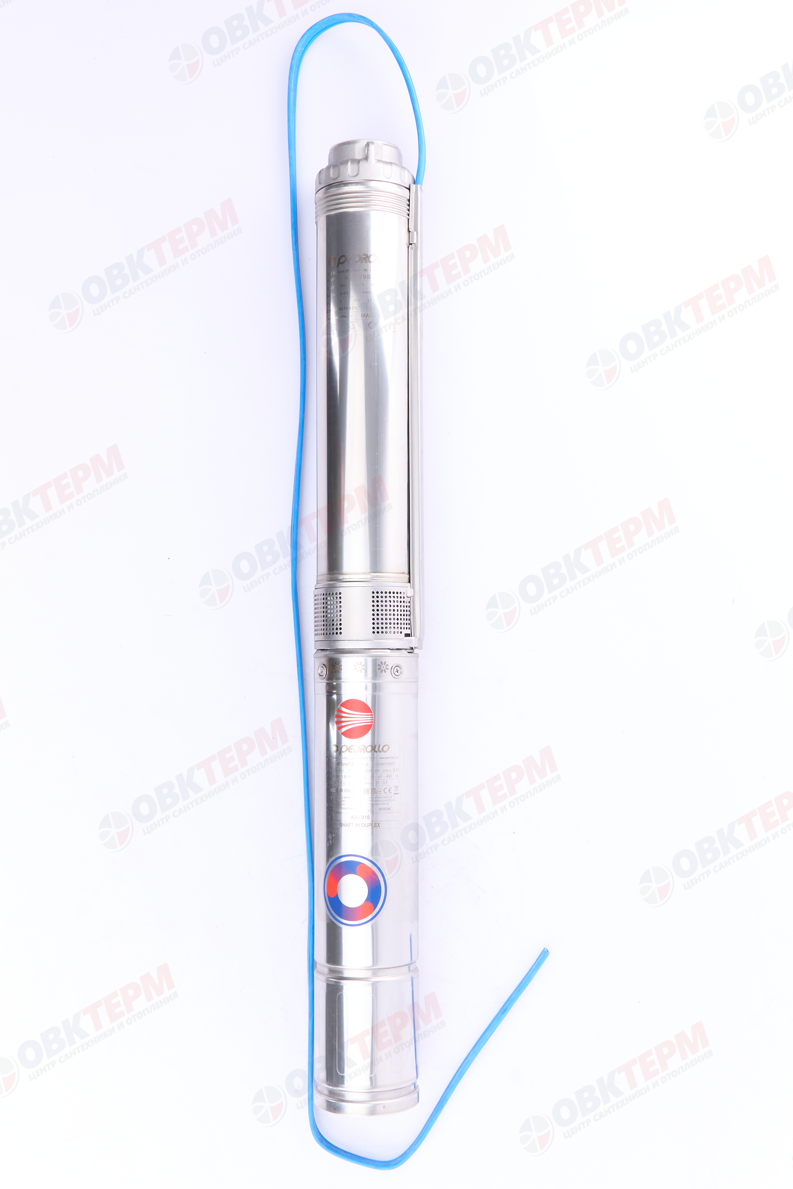 Насос погружной 4SR 6m/09 PD 1.1кВт Pedrollo   (1,1кВт/150л.м./61м.) 40 мКф - Изображение №5