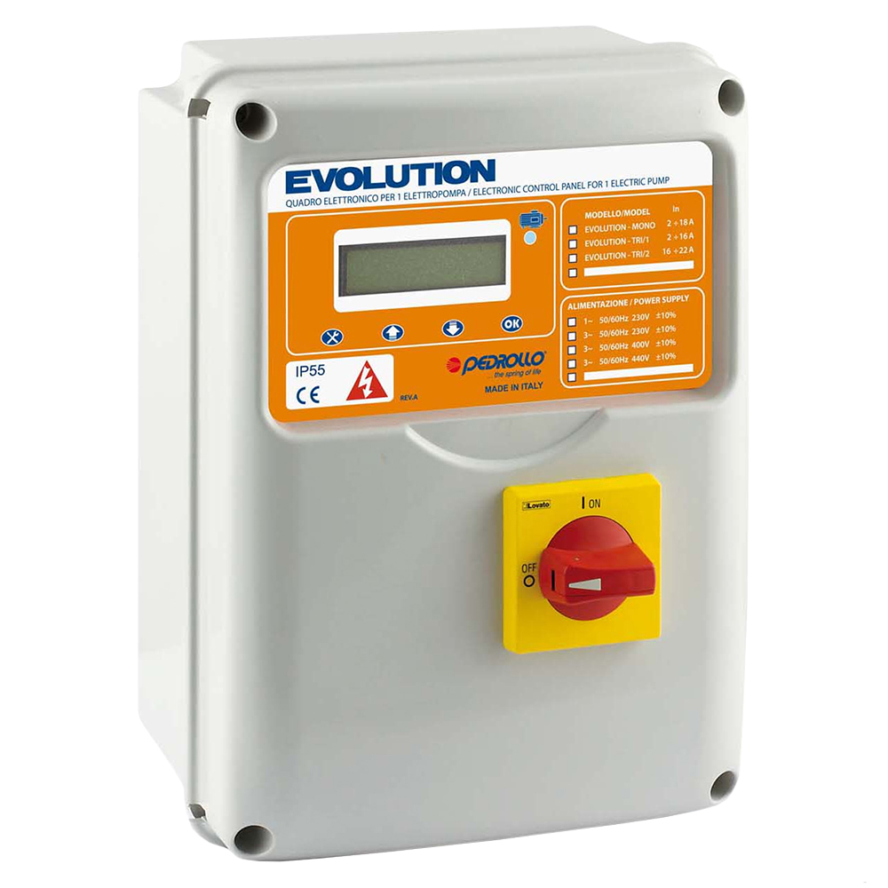 Автоматика  EVOLUTION TRI/1  Pedrollo 3ф до 3 кВт - Изображение №1