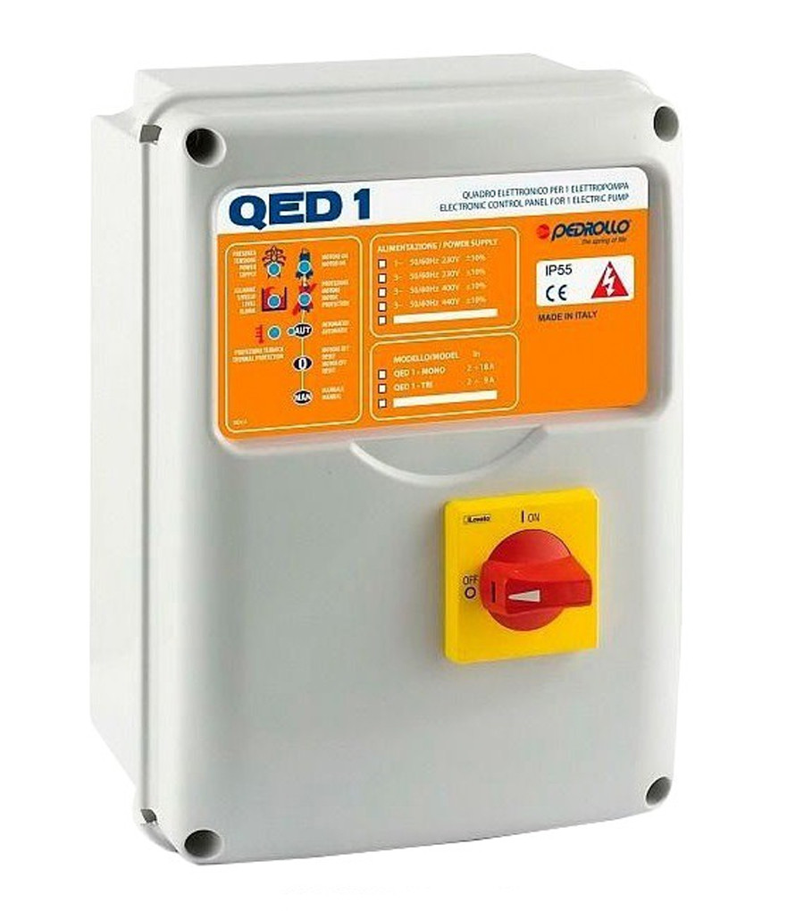 Автоматика  QED 1 - TRI/1  Pedrollo - Изображение №1